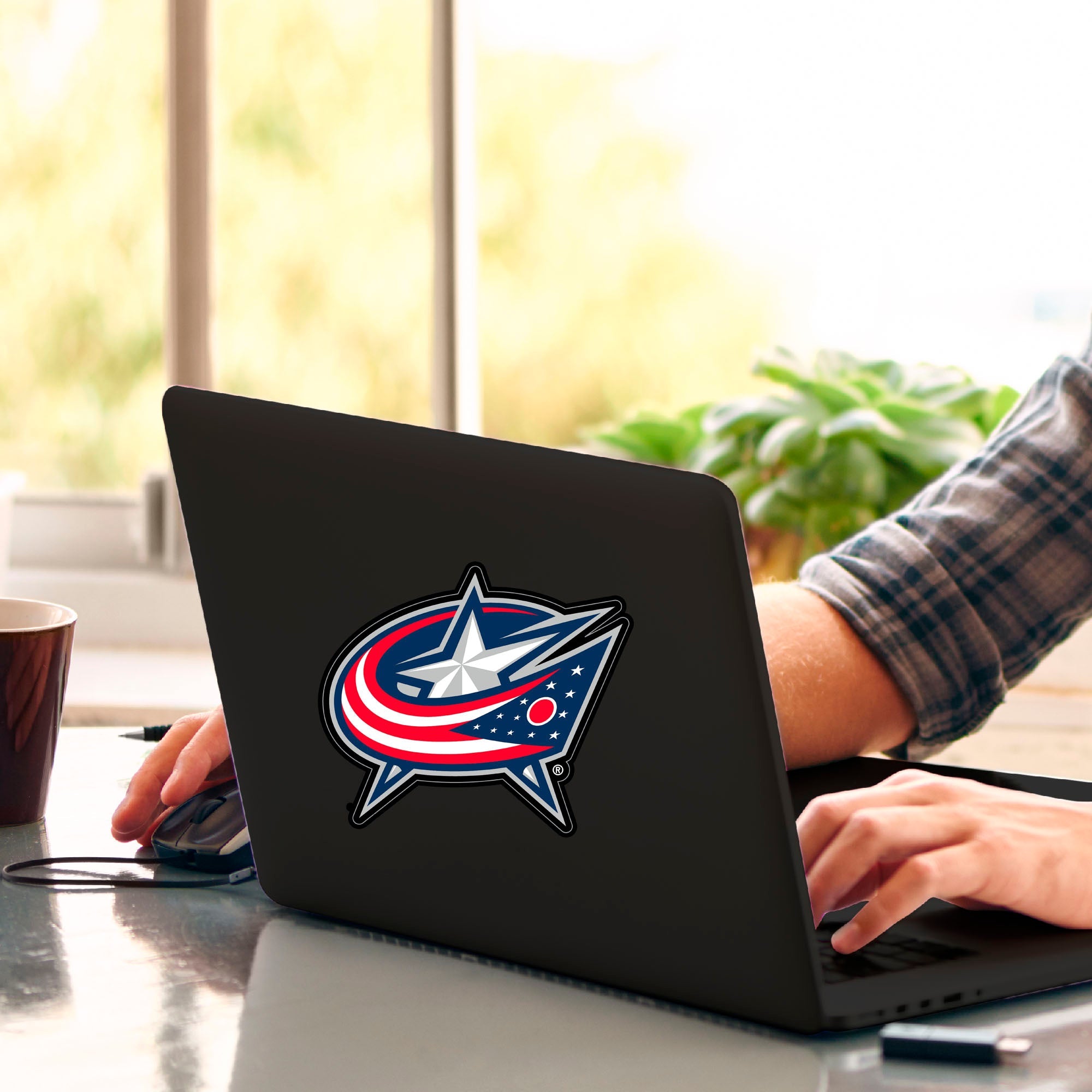 NHL - Columbus Blue Jackets Matte Decal - Sports Gifts, Sports Memorabilia, Sports Collectibles, Fan Shop