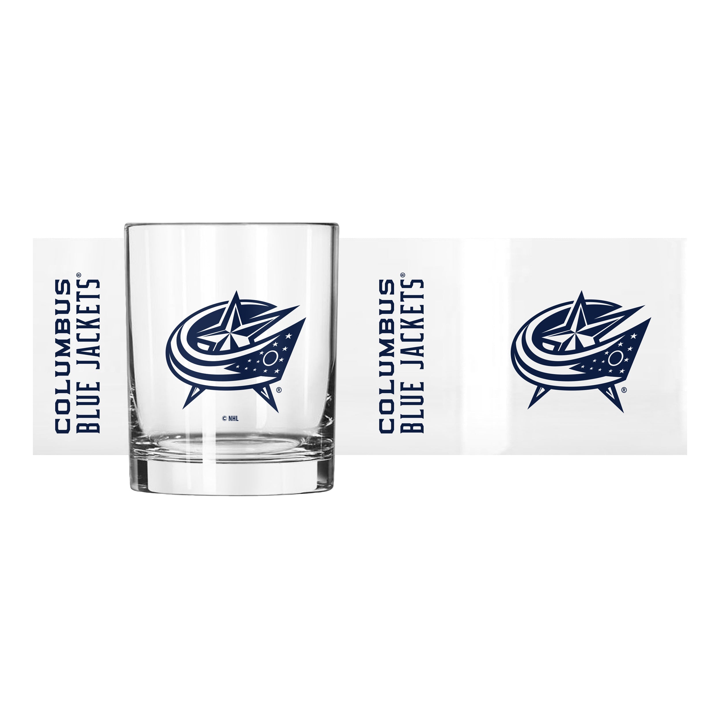 Columbus Blue Jackets 14oz Gameday Rocks Glass - Sports Gifts, Sports Memorabilia, Sports Collectibles, Fan Shop