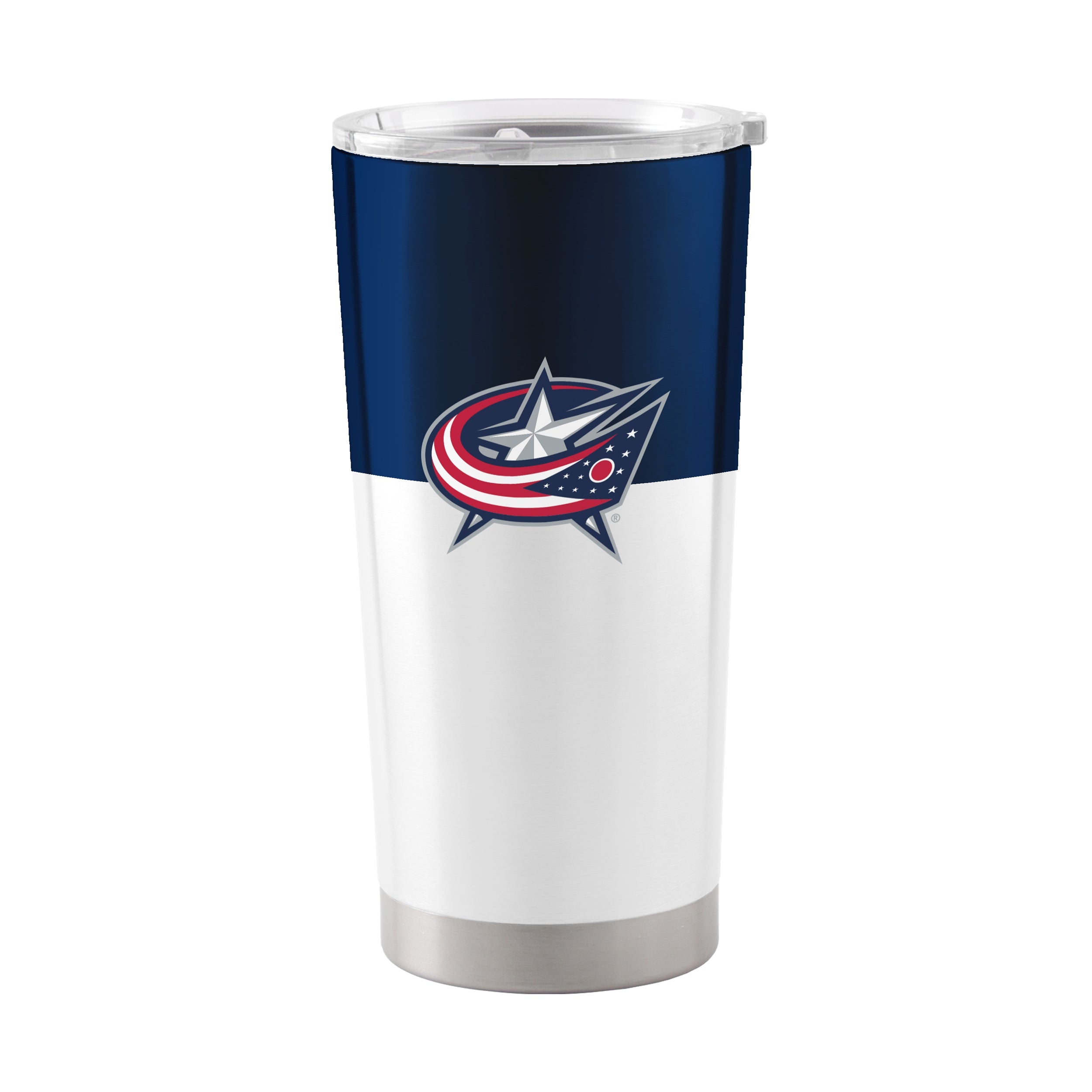 Columbus Blue Jackets Colorblock 20oz SS Tumbler with Color Block Graphics