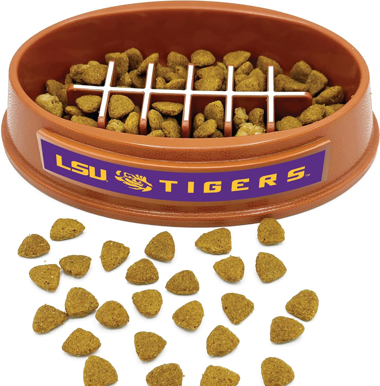 LSU Football Slow Feeder Bowl
