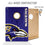 YouTheFan NFL Baltimore Ravens 2’ x 3’ Wood Cornhole Game with Logo Bags - Sports Collectibles, Sports Memorabilia, Sports Fan Shop, Sports Gifts