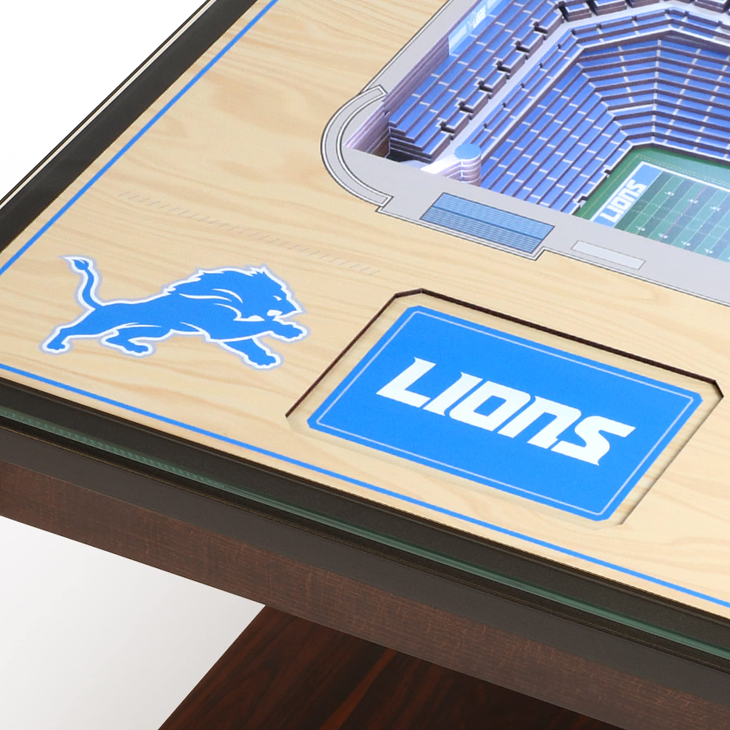 YouTheFan NFL Detroit Lions 25-Layer StadiumViews Lighted End Table - Ford Field - Sports Collectibles, Sports Memorabilia, Sports Fan Shop, Sports Gifts