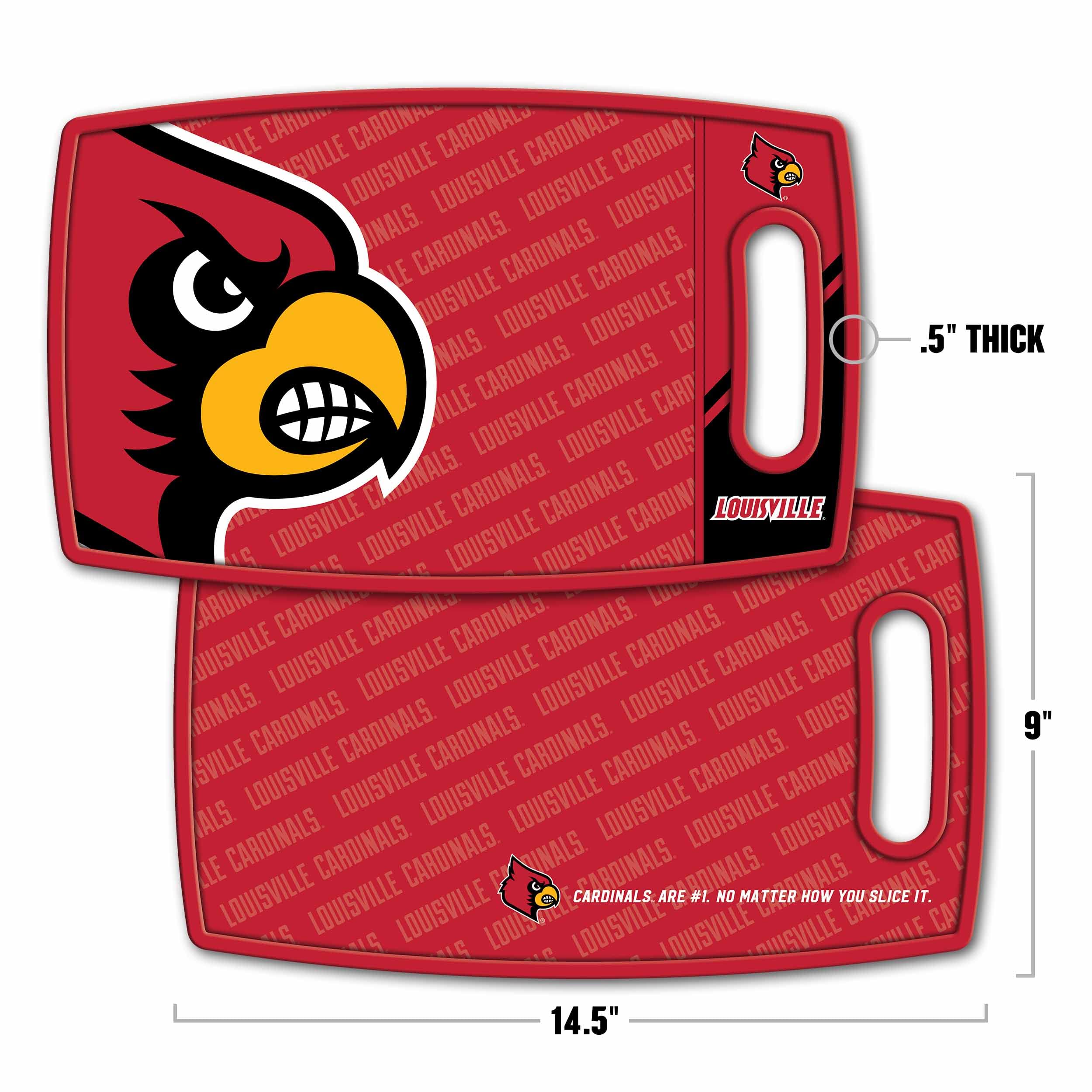 YouTheFan NCAA Louisville Cardinals Logo Series Cutting Board - Sports Collectibles, Sports Memorabilia, Sports Fan Shop, Sports Gifts