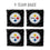 YouTheFan NFL Pittsburgh Steelers Cornhole Bags - 4PK - Black - Sports Collectibles, Sports Memorabilia, Sports Fan Shop, Sports Gifts
