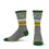 For Bare Feet Mens NCAA Colorado State Rams 5 Star Crew Sock Marble Grey Large - Sports Gifts, Sports Memorabilia, Sports Collectibles, Fan Shop