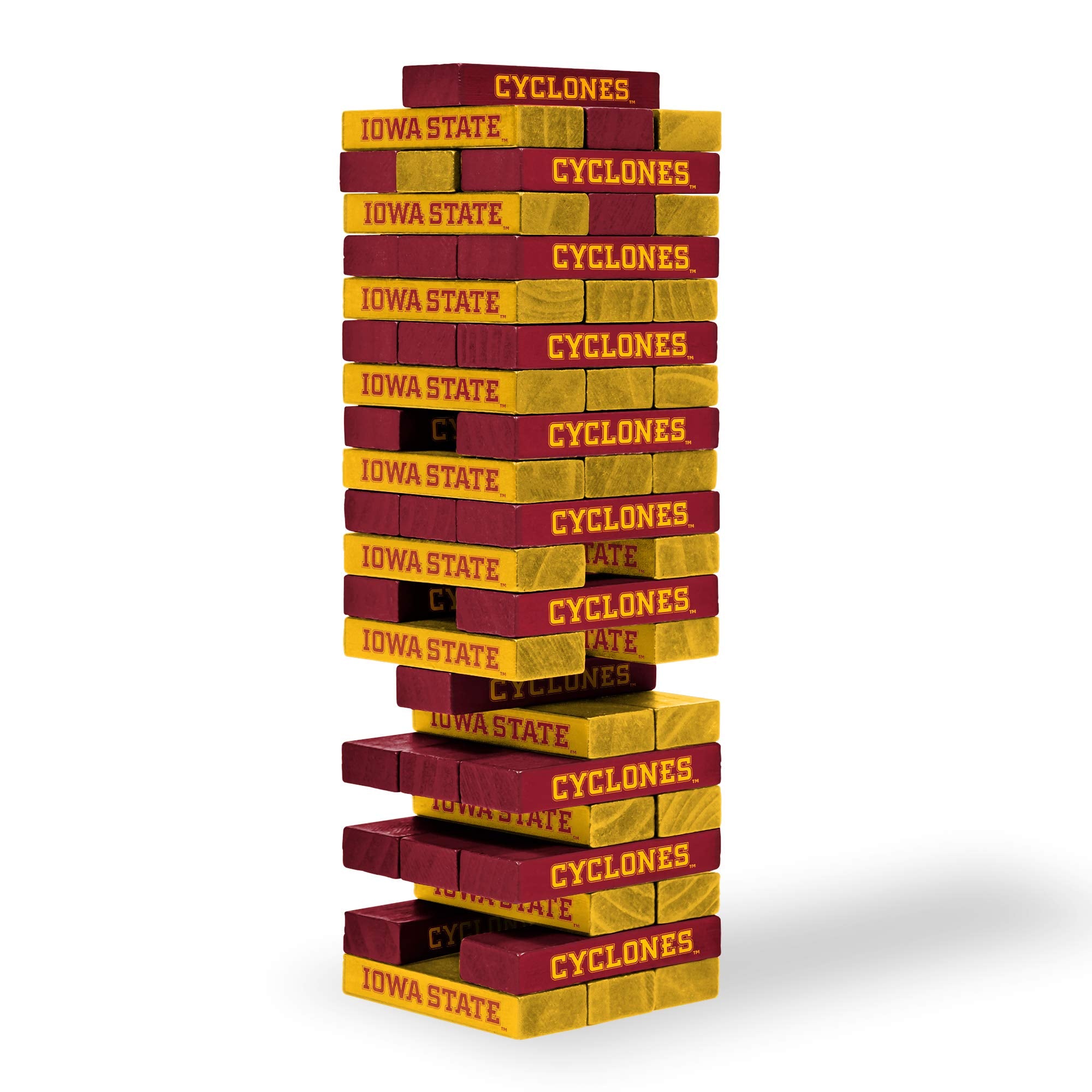 Wild Sports NCAA Iowa State Cyclones Table Top Stackers 3" x 1" x .5", Team Color - Sports Collectibles, Sports Memorabilia, Sports Fan Shop, Sports Gifts