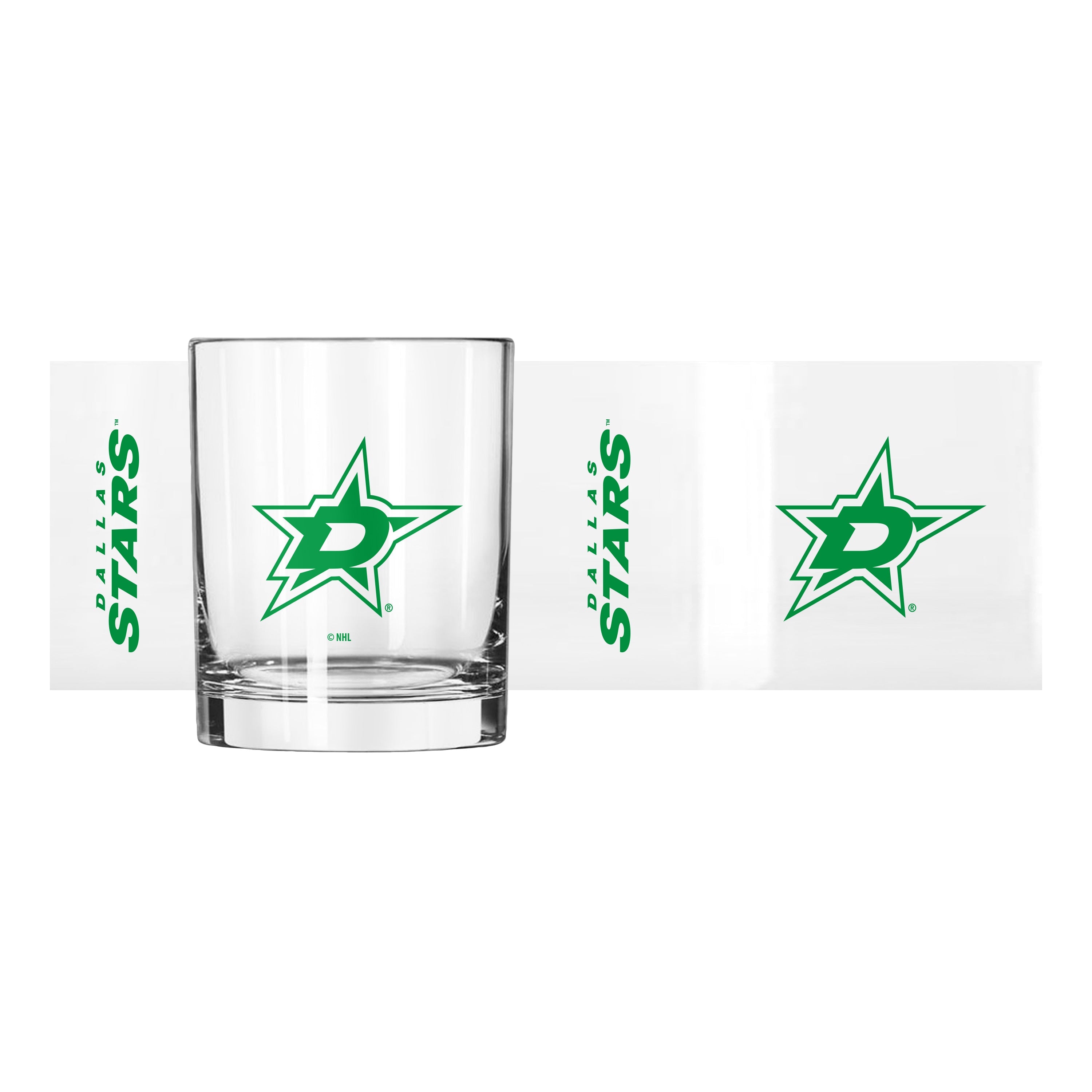 Dallas Stars 14oz Gameday Rocks Glass - Sports Gifts, Sports Memorabilia, Sports Collectibles, Fan Shop