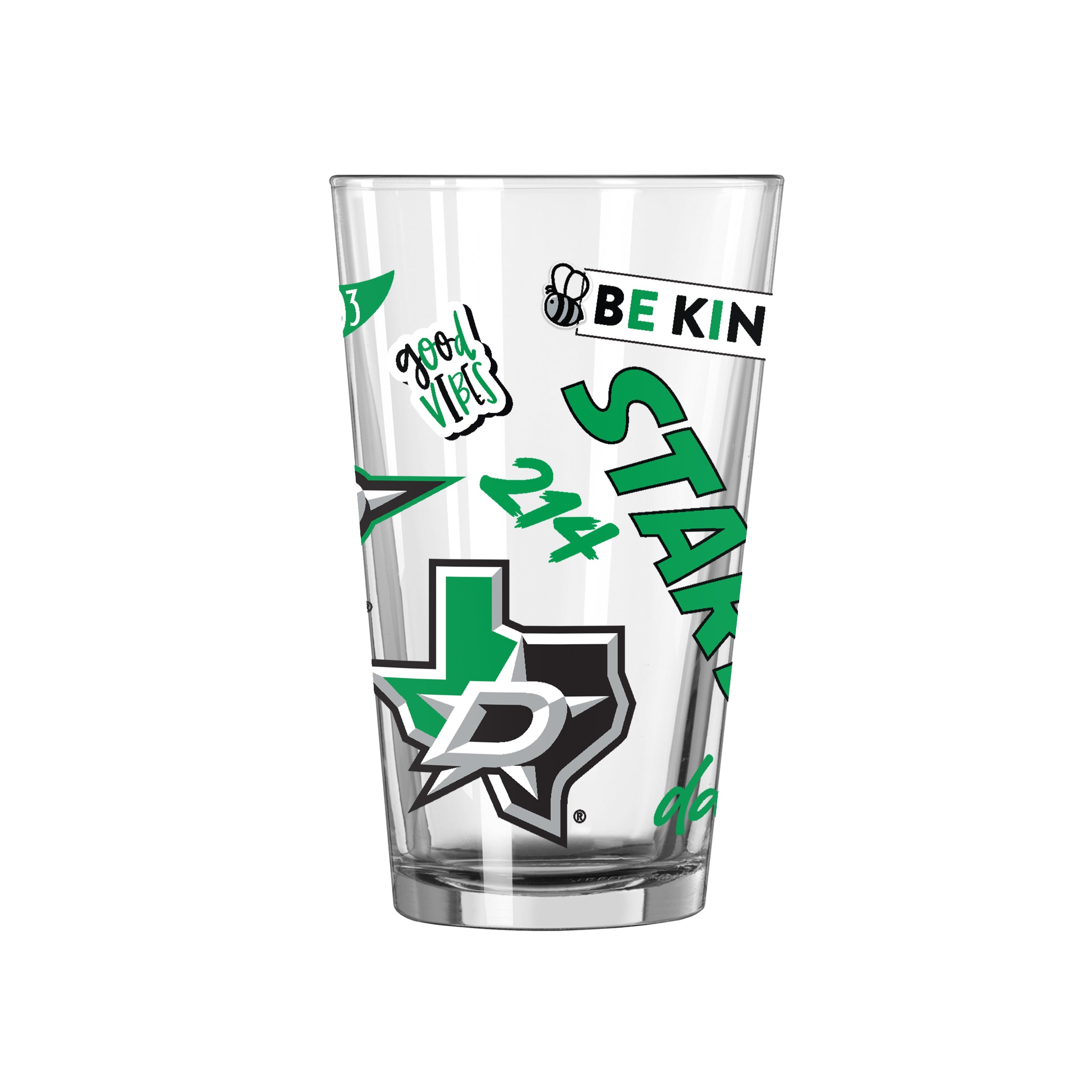 Dallas Stars 16oz Native Pint Glass