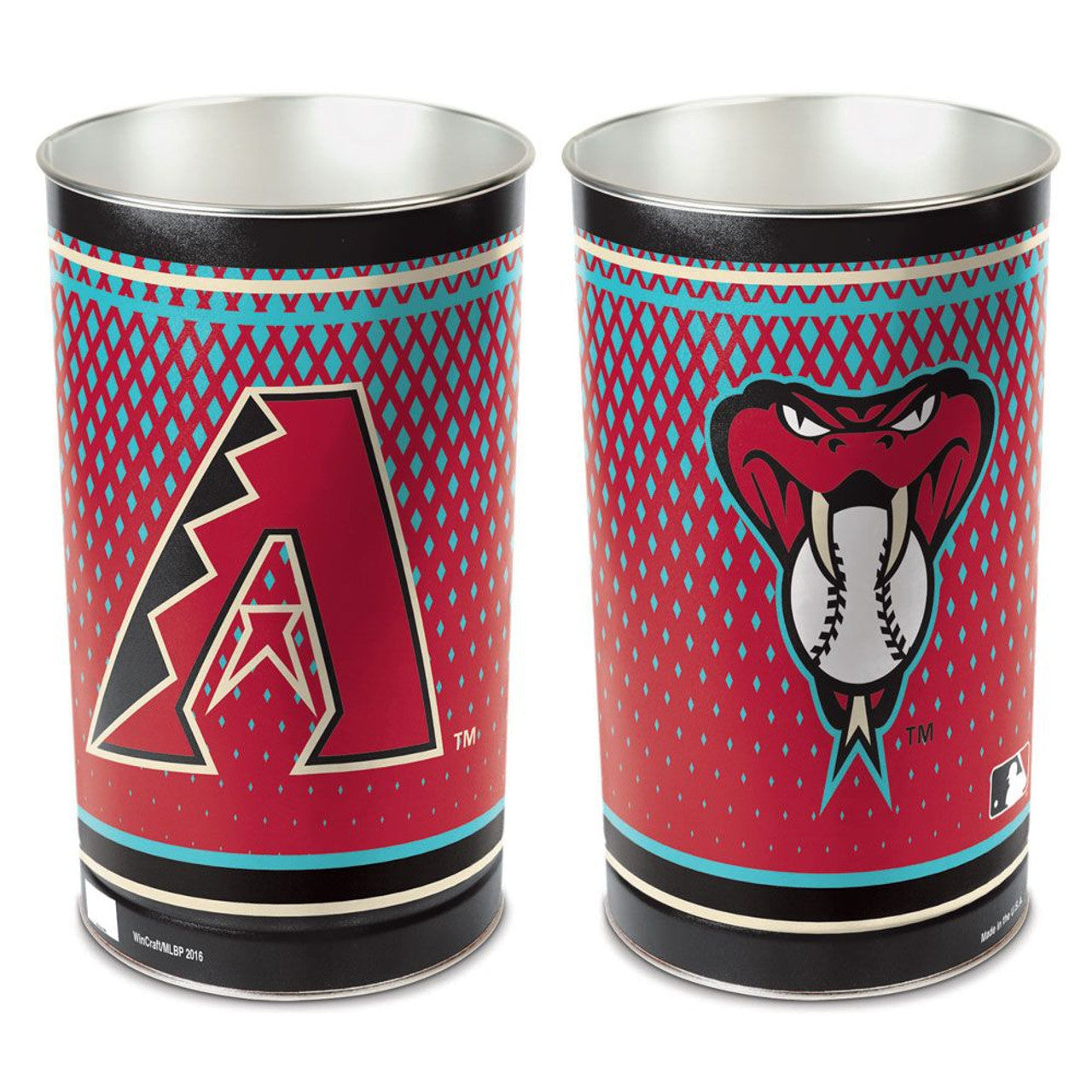 Arizona Diamondbacks Wastebasket 15 Inch - Special Order