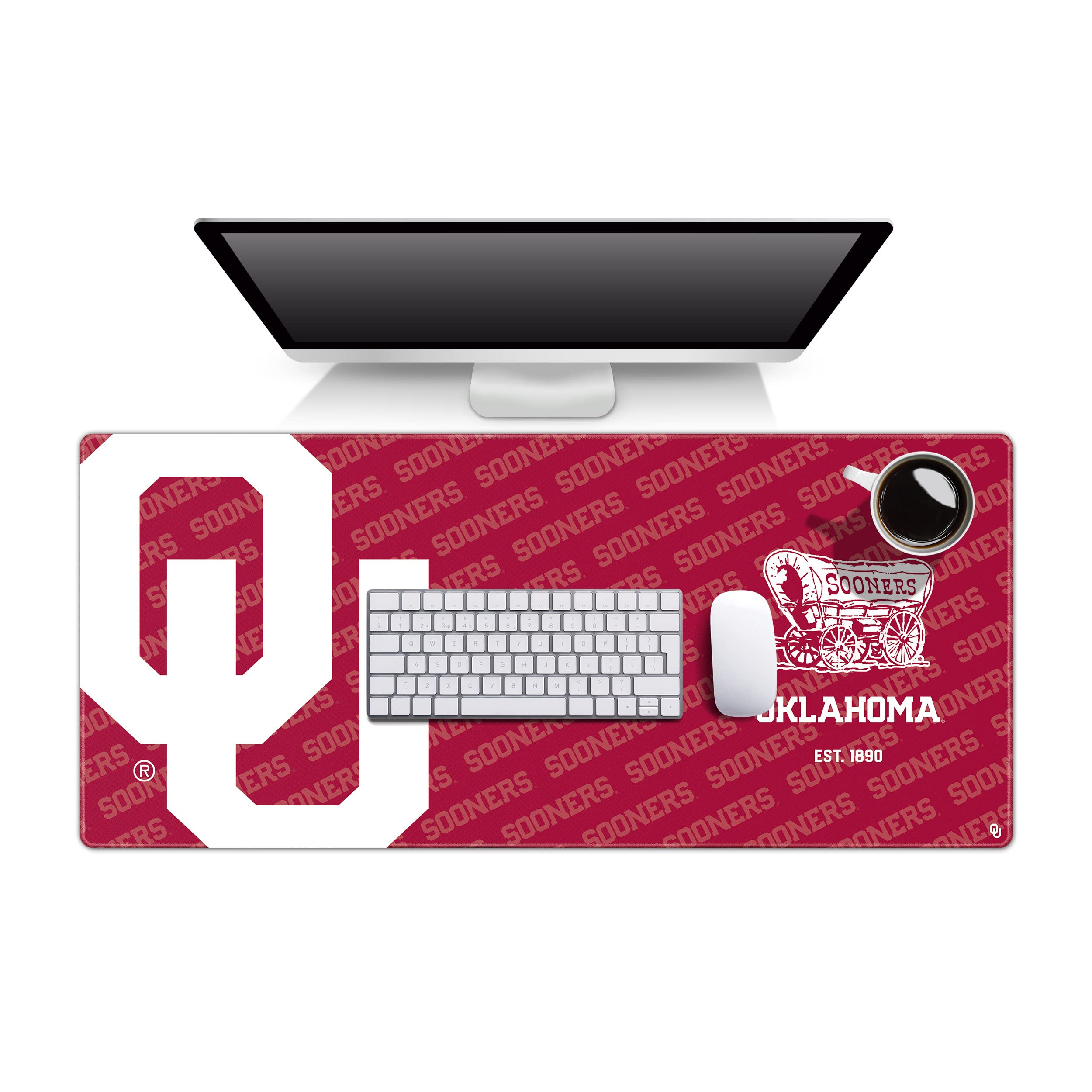 YouTheFan Oklahoma Sooners Logo Series Desk Pad Case Pack - Sports Gifts, Sports Memorabilia, Sports Collectibles, Fan Shop