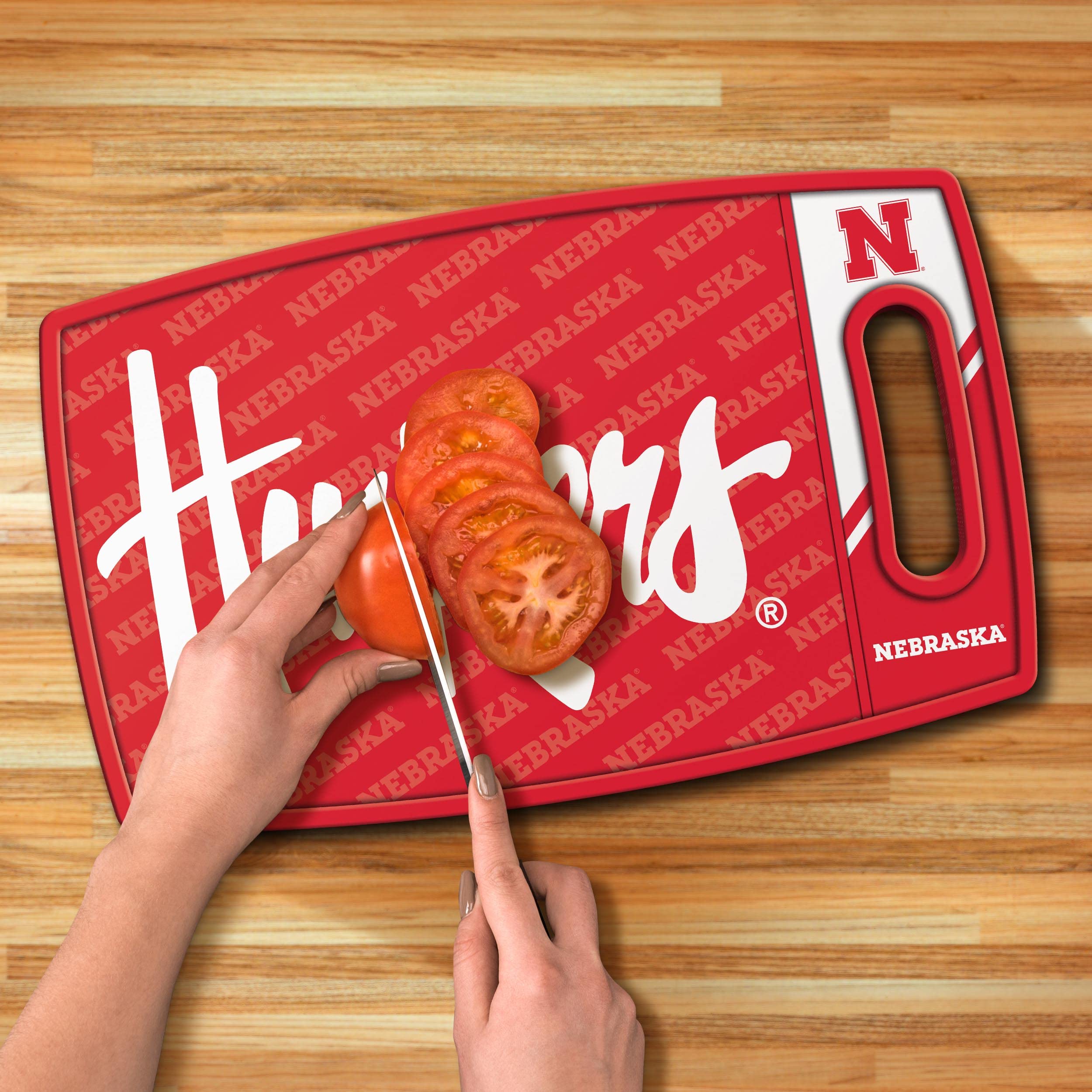 YouTheFan NCAA Nebraska Cornhuskers Logo Series Cutting Board - Sports Collectibles, Sports Memorabilia, Sports Fan Shop, Sports Gifts