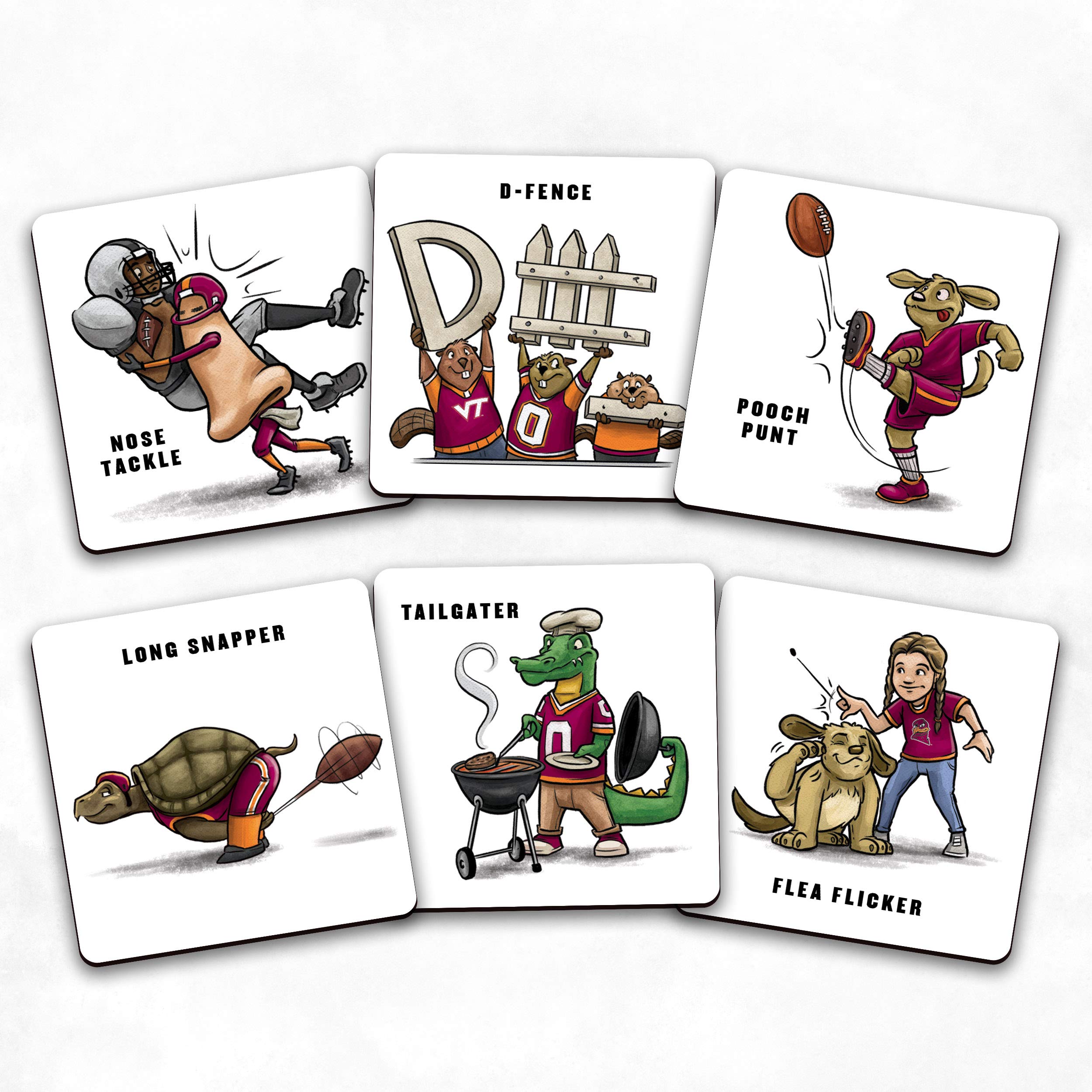 YouTheFan NCAA Virginia Tech Hokies Licensed Memory Match Game - Sports Collectibles, Sports Memorabilia, Sports Fan Shop, Sports Gifts