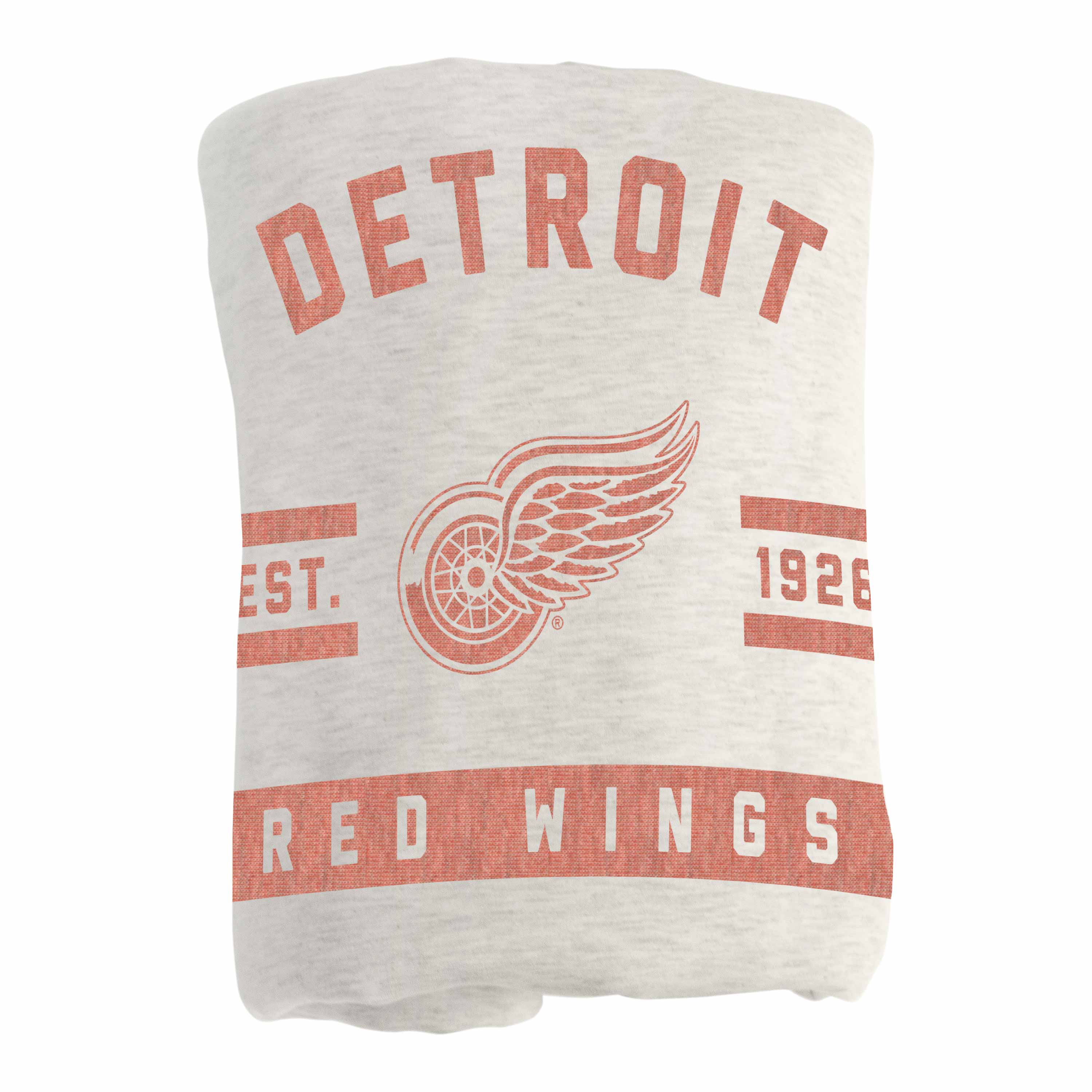 Detroit Red Wings Oatmeal Sweatshirt Blanket - Sports Gifts, Sports Memorabilia, Sports Collectibles, Fan Shop