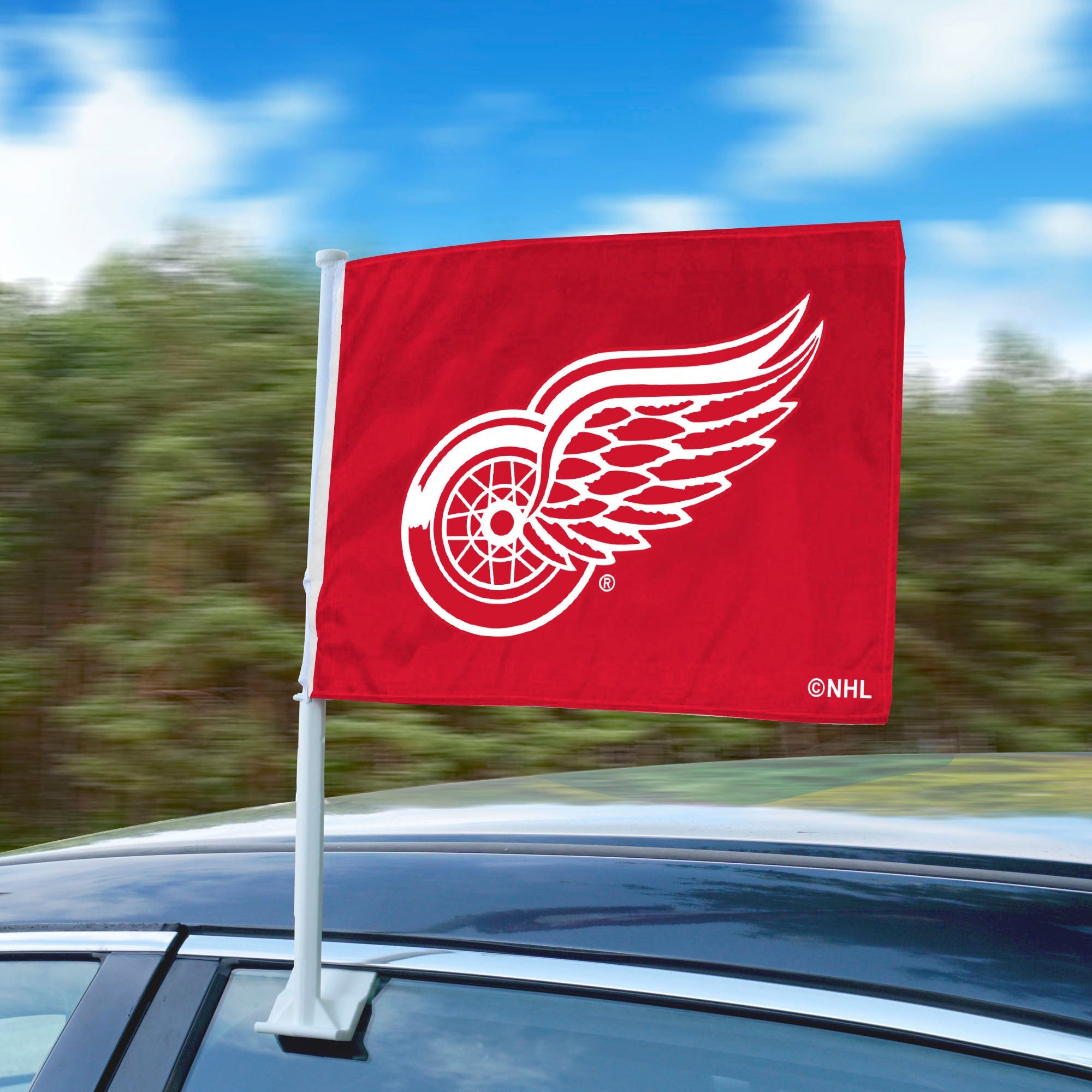 NHL - Detroit Red Wings CARFLAG - Sports Gifts, Sports Memorabilia, Sports Collectibles, Fan Shop