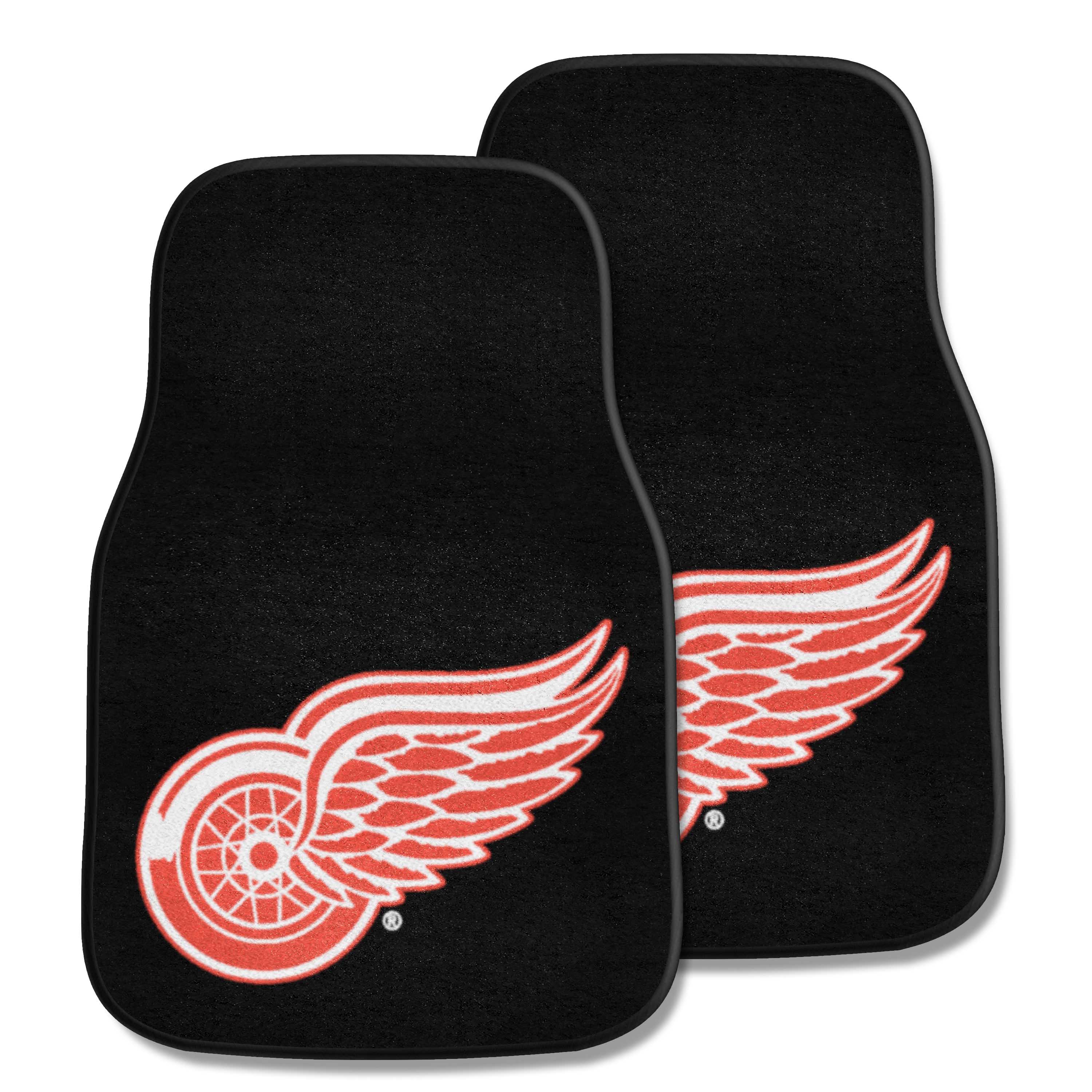 NHL - Detroit Red Wings 2-pc Carpet Car Mat Set