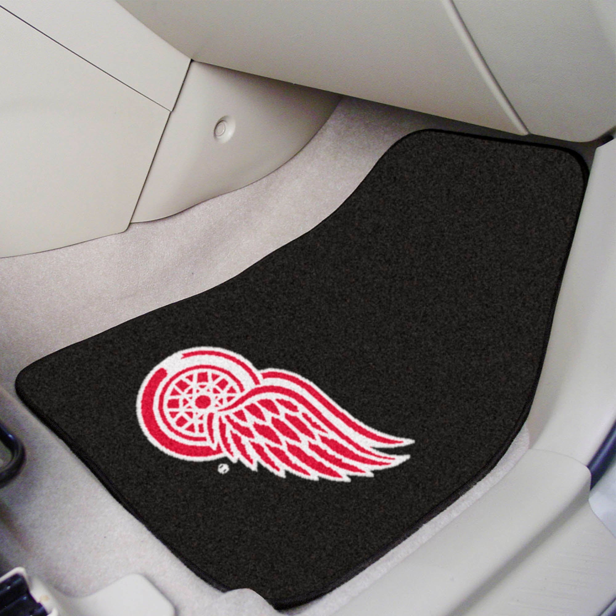 NHL - Detroit Red Wings 2-pc Carpet Car Mat Set - Sports Gifts, Sports Memorabilia, Sports Collectibles, Fan Shop