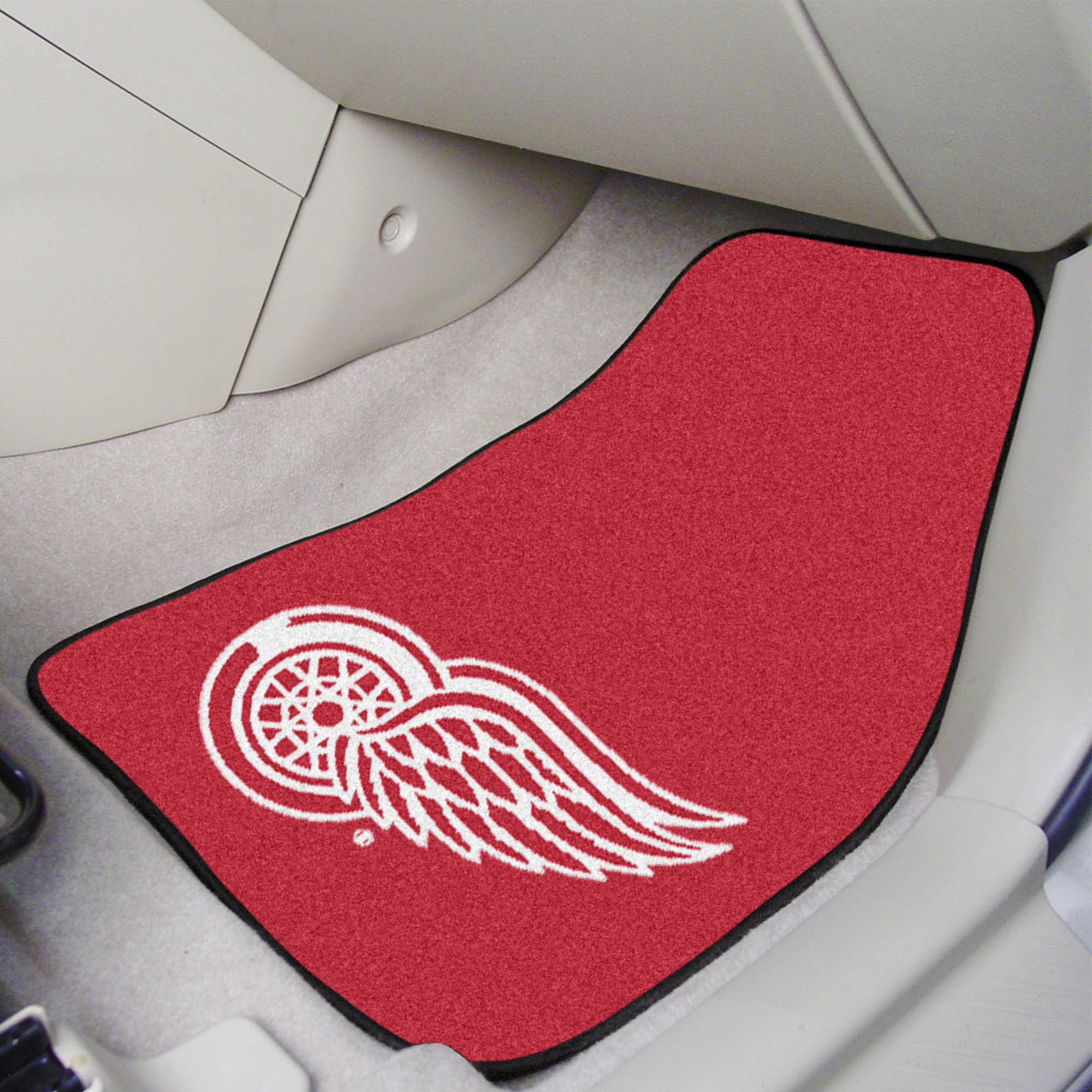 NHL - Detroit Red Wings 2-pc Carpet Car Mat Set - Sports Gifts, Sports Memorabilia, Sports Collectibles, Fan Shop