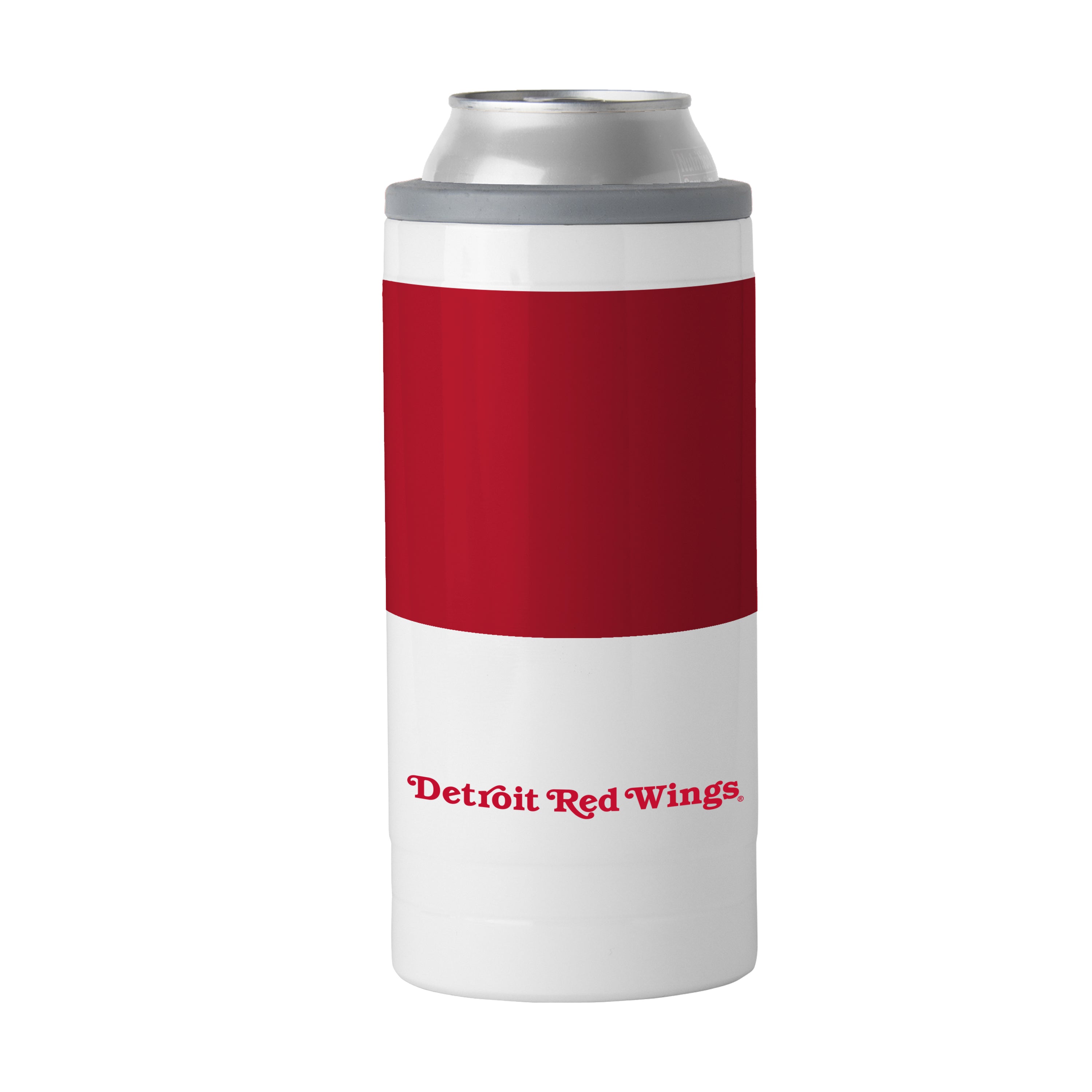 Detroit Red Wings 12oz Colorblock Slim Can Coolie - Sports Gifts, Sports Memorabilia, Sports Collectibles, Fan Shop