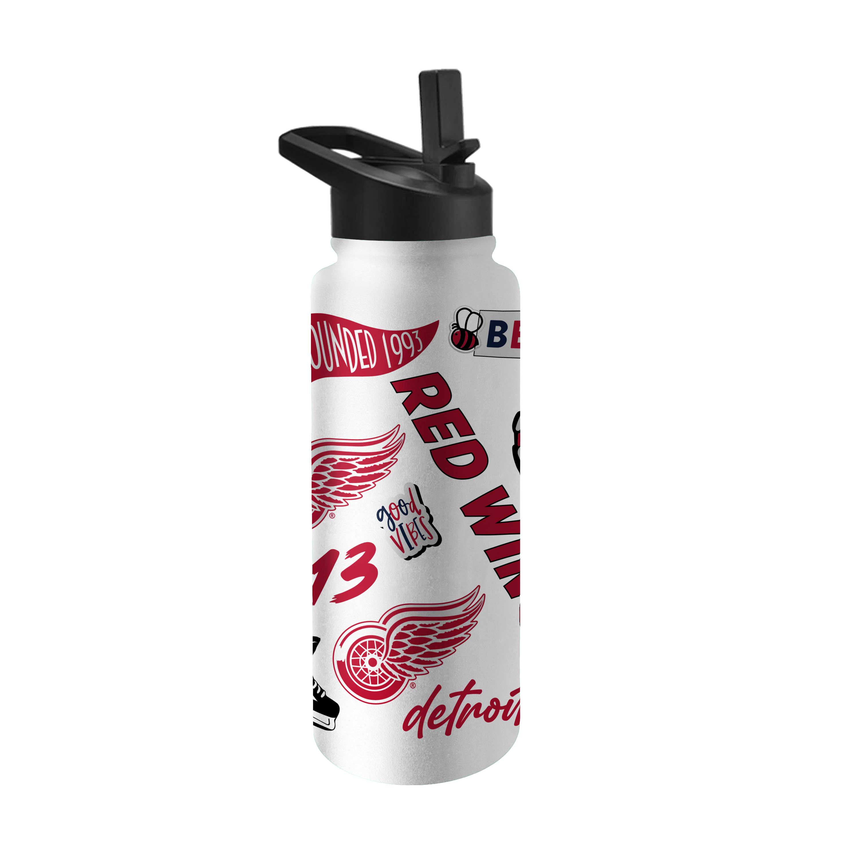 Detroit Red Wings 34oz Native Quencher Bottle - Sports Gifts, Sports Memorabilia, Sports Collectibles, Fan Shop