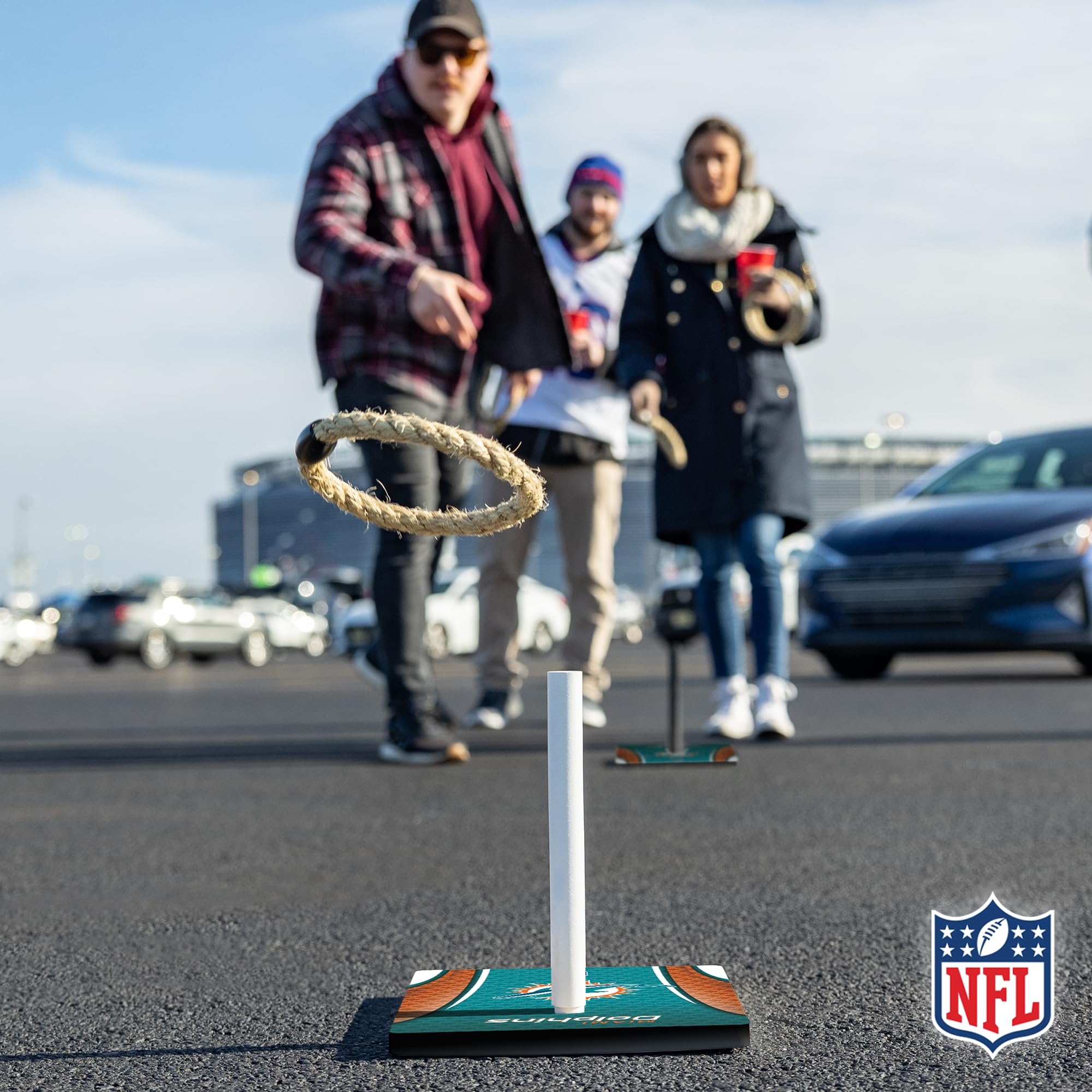 Wild Sports NFL Quoits Set with Direct Print HD Team Graphics – Tailgate Ring Toss Game – Great Gift for Any Football Fan! Ring Toss Family Outdoor Games for The Beach, BBQ, or Tailgate Party - Sports Collectibles, Sports Memorabilia, Sports Fan Shop, Sports Gifts