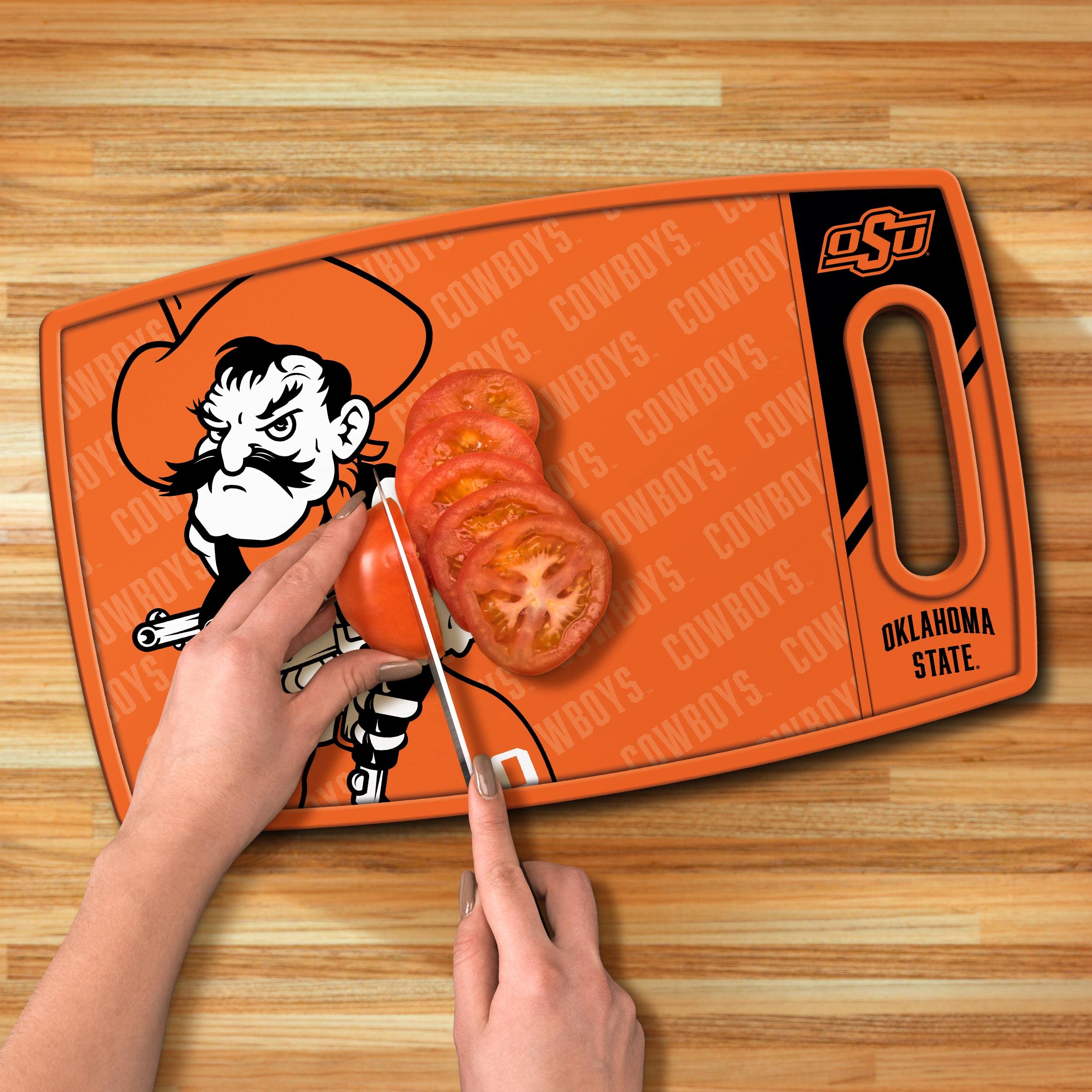 YouTheFan NCAA Oklahoma State Cowboys Logo Series Cutting Board - Sports Collectibles, Sports Memorabilia, Sports Fan Shop, Sports Gifts