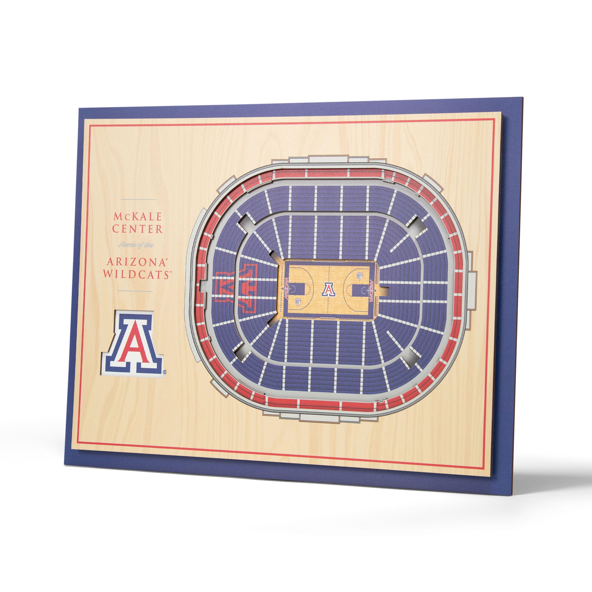 YouTheFan NCAA Arizona Wildcats 5-Layer StadiumView 3D Wall Art - Arizona Stadium - Sports Collectibles, Sports Memorabilia, Sports Fan Shop, Sports Gifts