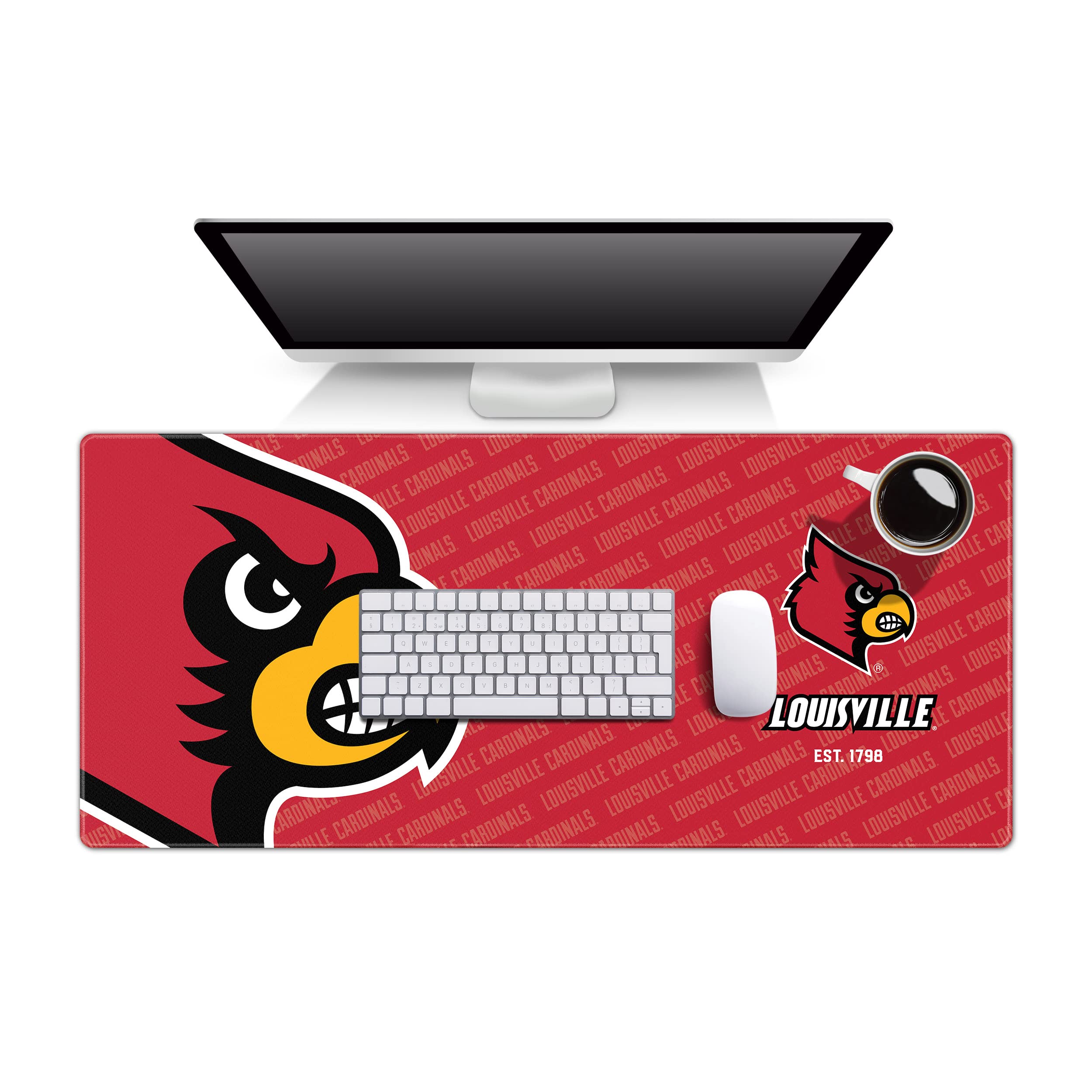 YouTheFan NCAA Louisville Cardinals Logo Series Desk Pad - Sports Collectibles, Sports Memorabilia, Sports Fan Shop, Sports Gifts