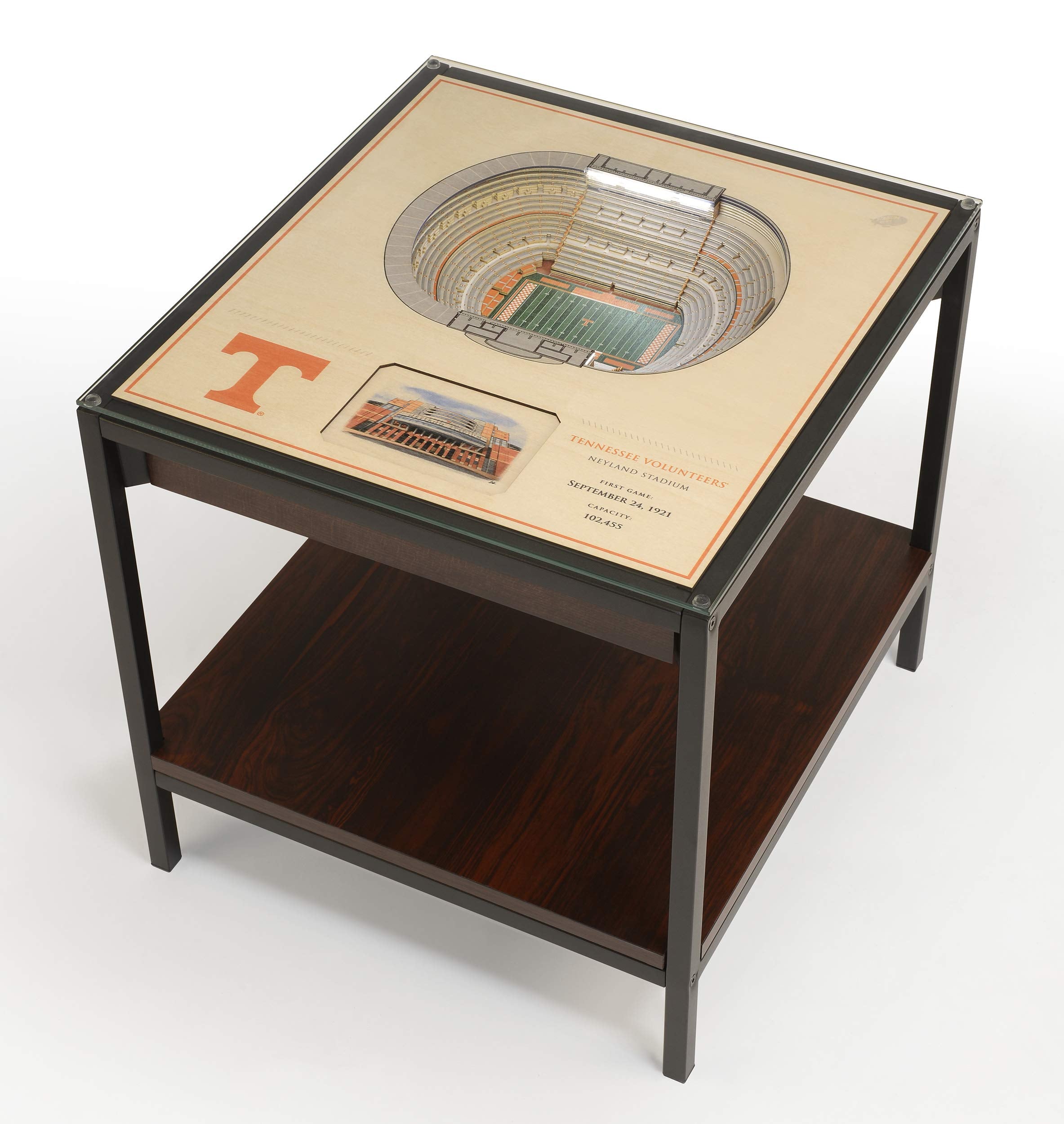 YouTheFan NCAA Tennessee Volunteers 25-Layer StadiumViews Lighted End Table - Neyland Stadium - Sports Collectibles, Sports Memorabilia, Sports Fan Shop, Sports Gifts