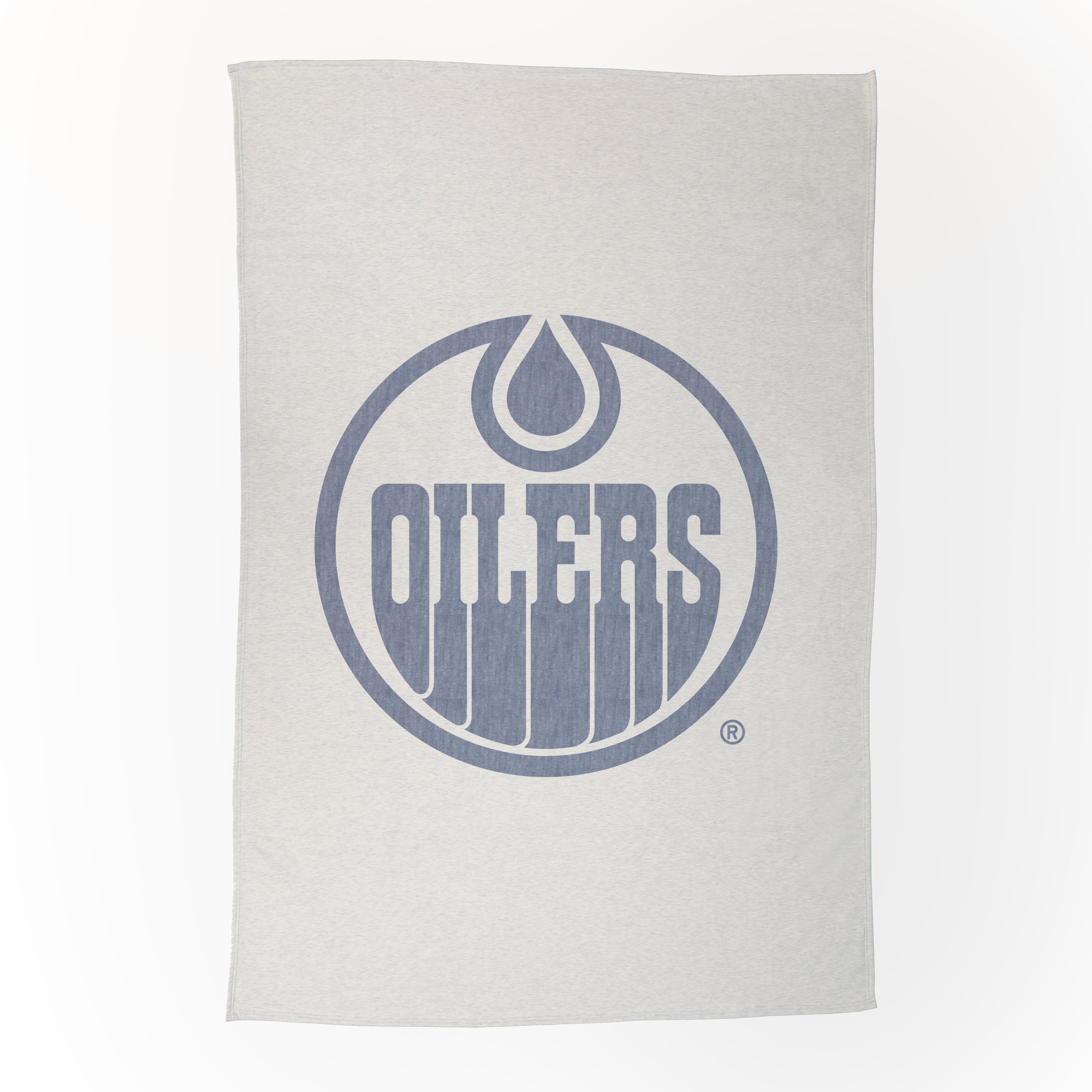 Edmonton Oilers Oversized Logo Sublimated Sweatshirt Blanket