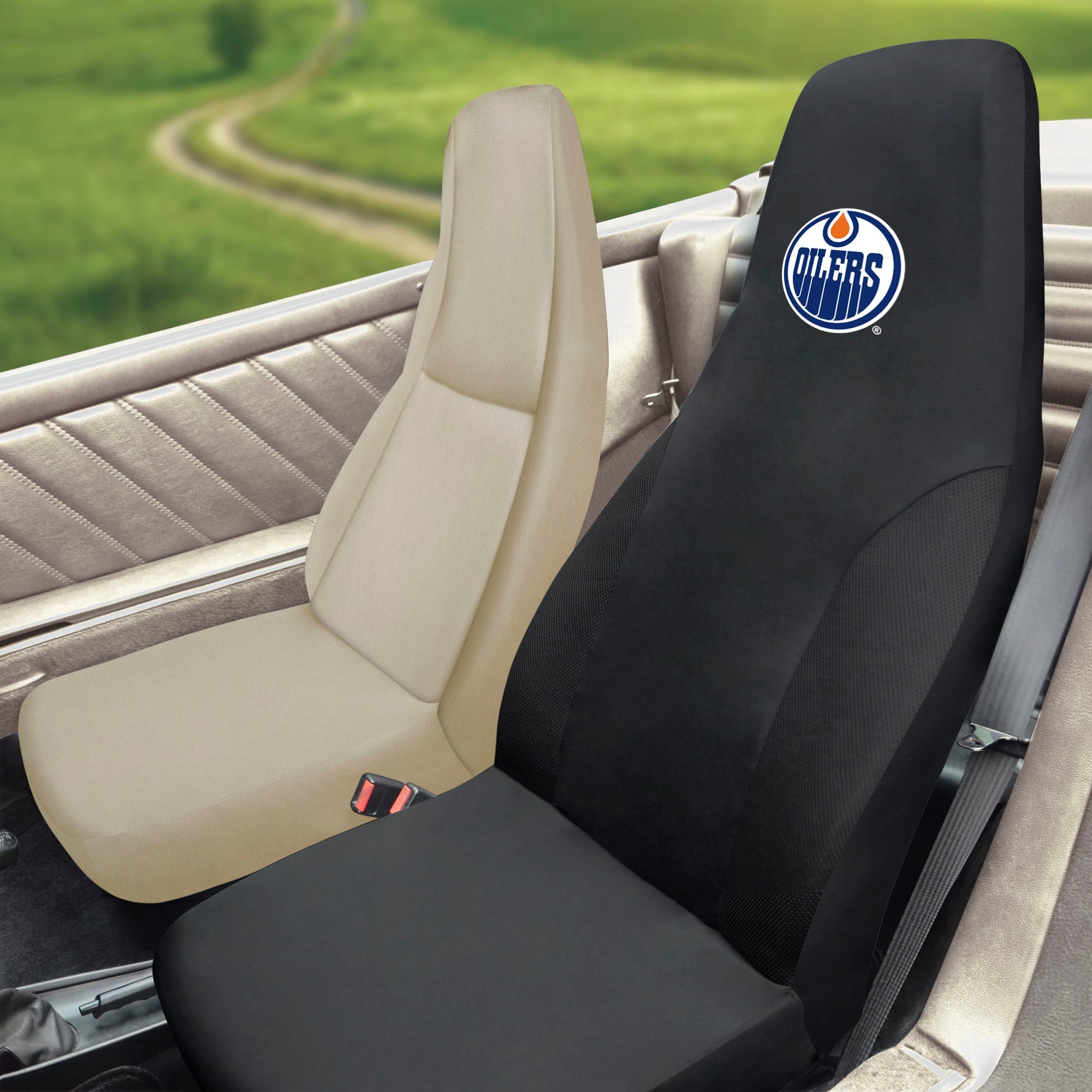 NHL - Edmonton Oilers Seat Cover - Sports Gifts, Sports Memorabilia, Sports Collectibles, Fan Shop