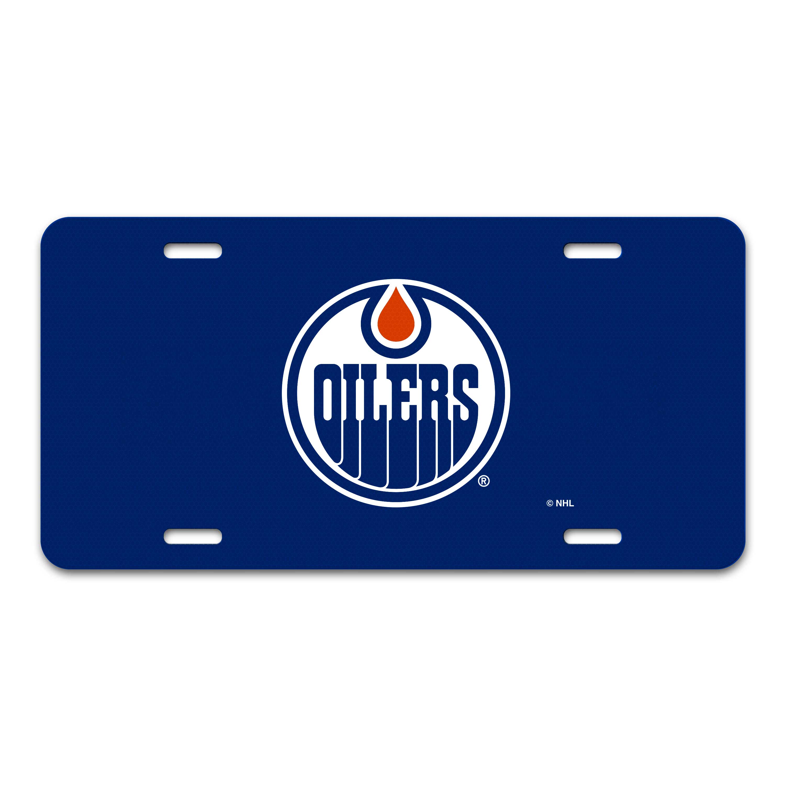 Edmonton Oilers Flat Metal License Plate