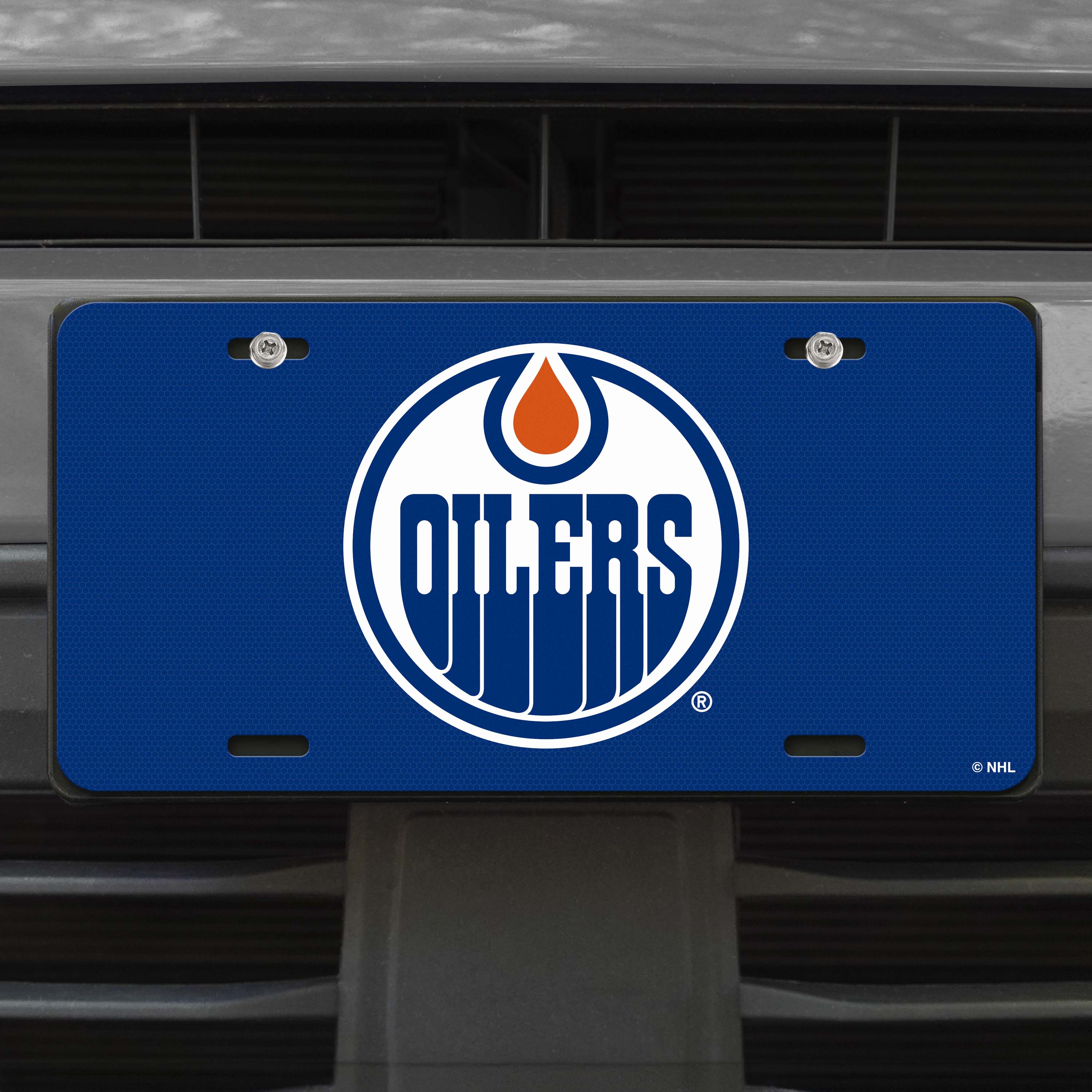 Edmonton Oilers Flat Metal License Plate - Sports Gifts, Sports Memorabilia, Sports Collectibles, Fan Shop