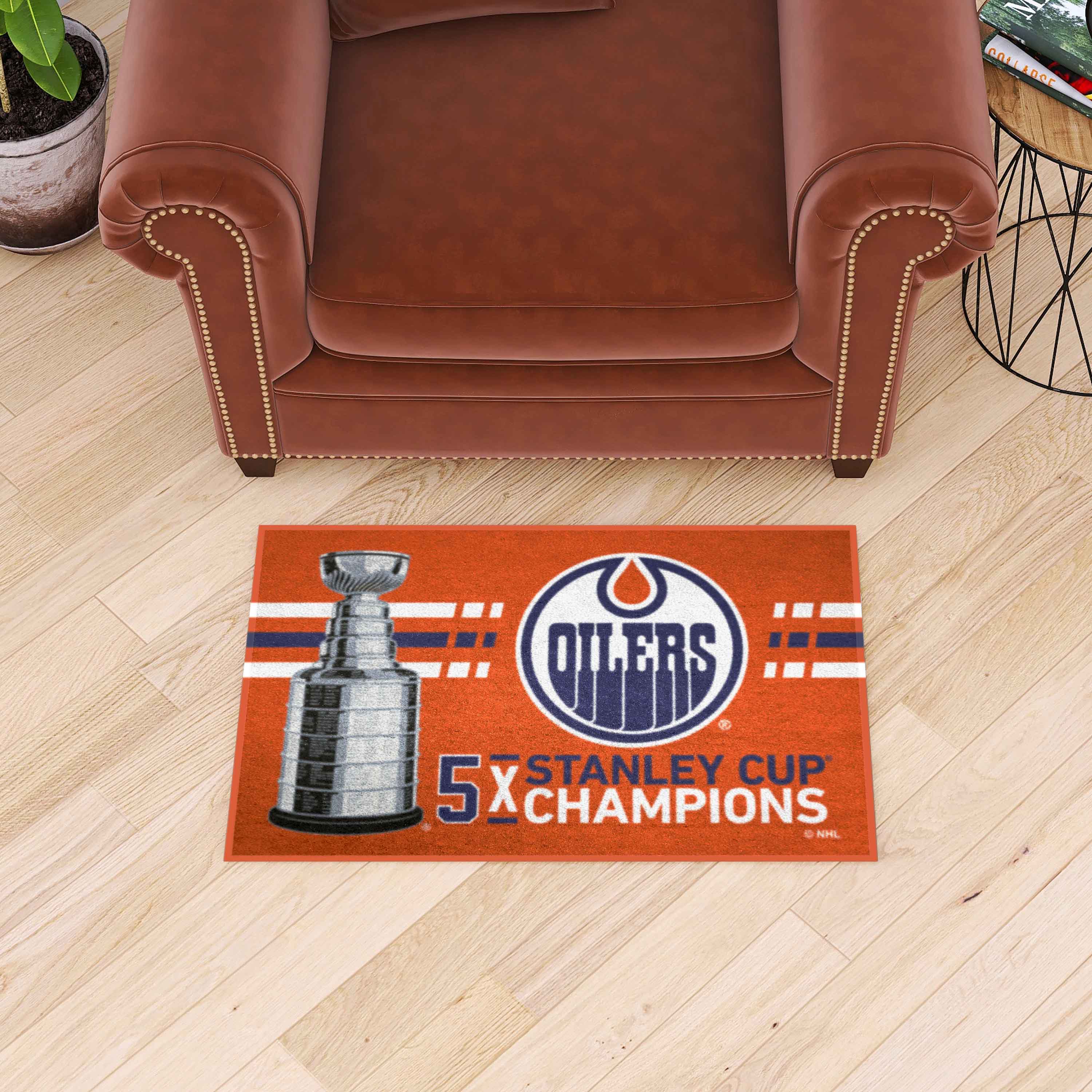 NHL - Edmonton Oilers Starter Mat - Dynasty - Sports Gifts, Sports Memorabilia, Sports Collectibles, Fan Shop