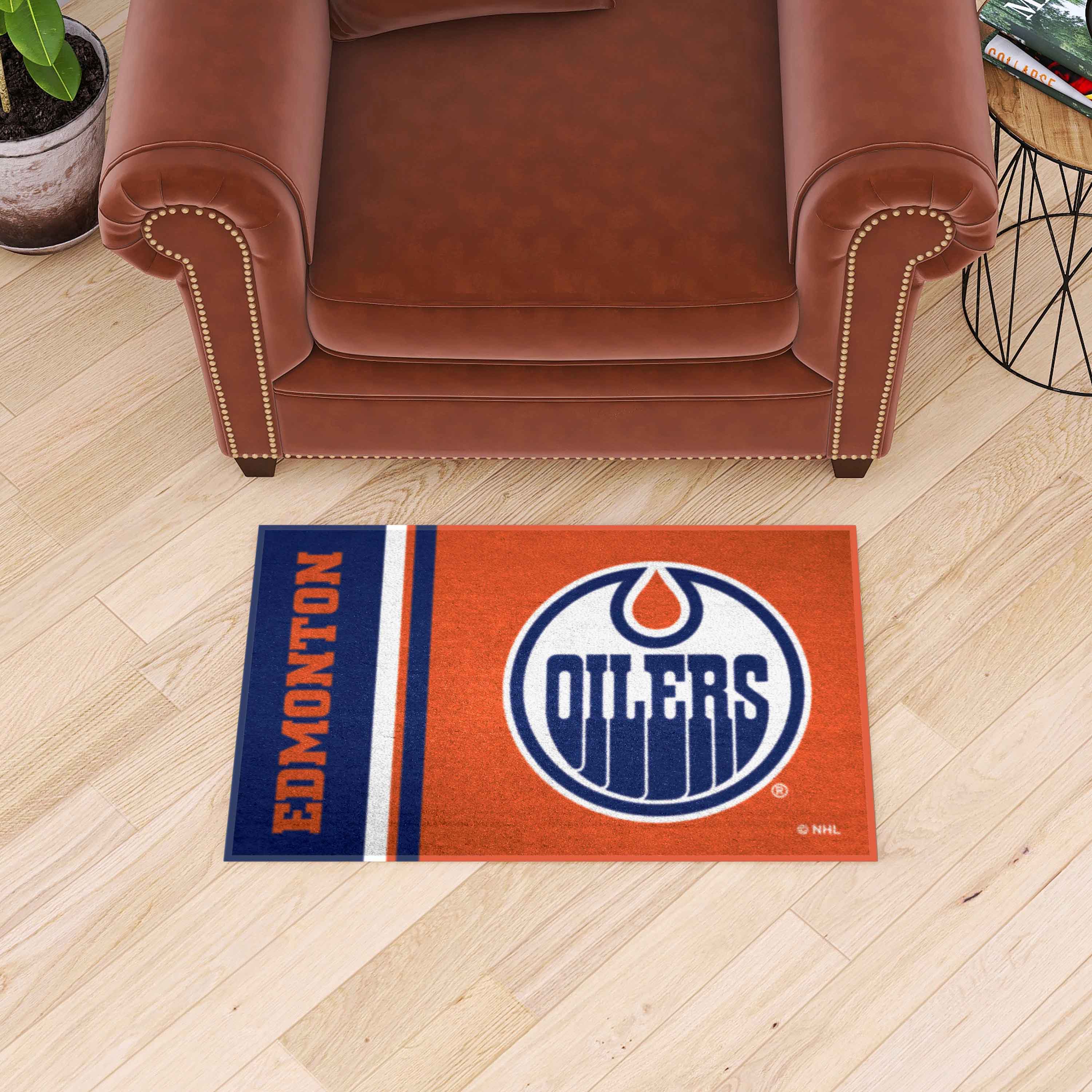NHL - Edmonton Oilers Starter Mat - Uniform - Sports Gifts, Sports Memorabilia, Sports Collectibles, Fan Shop