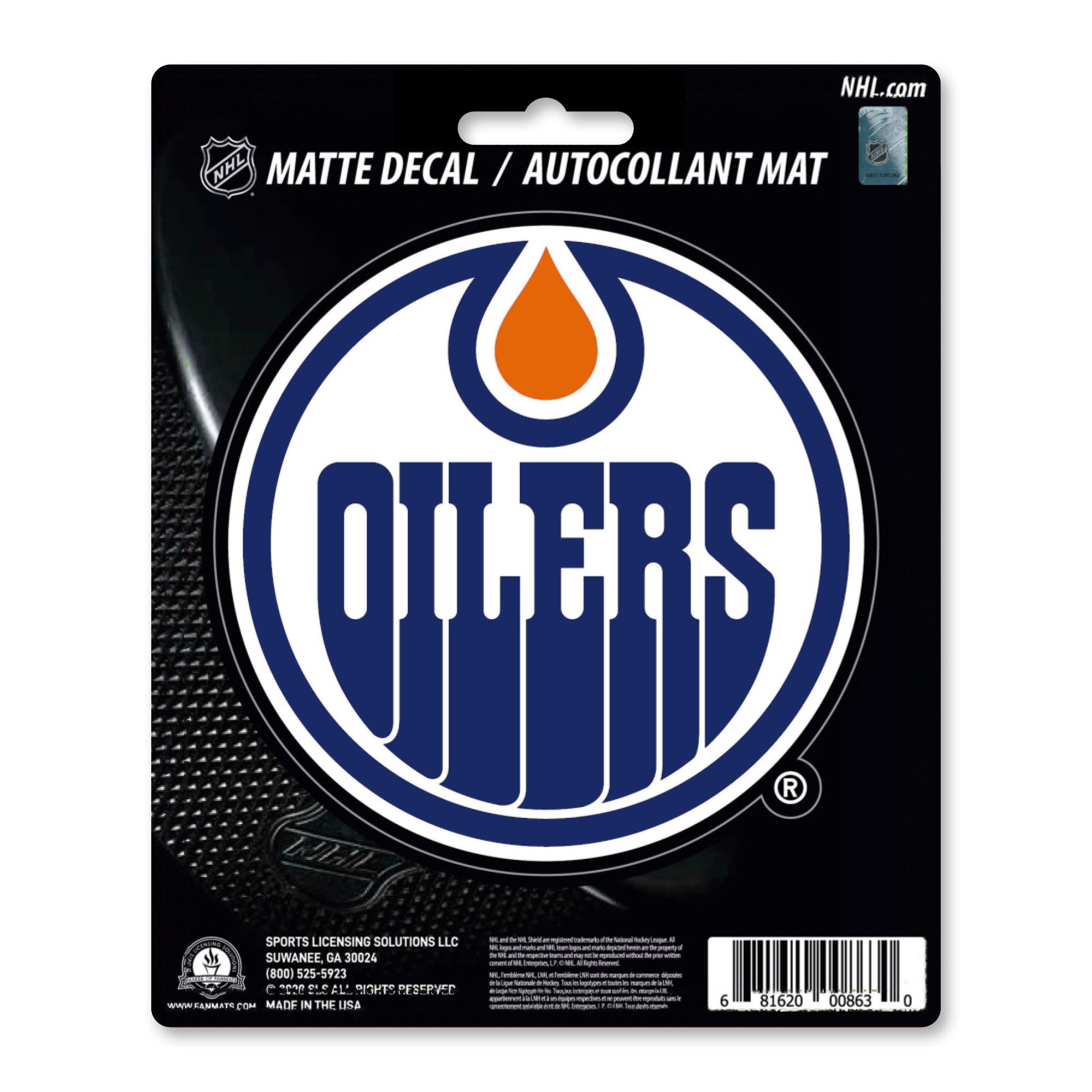 NHL - Edmonton Oilers Matte Decal