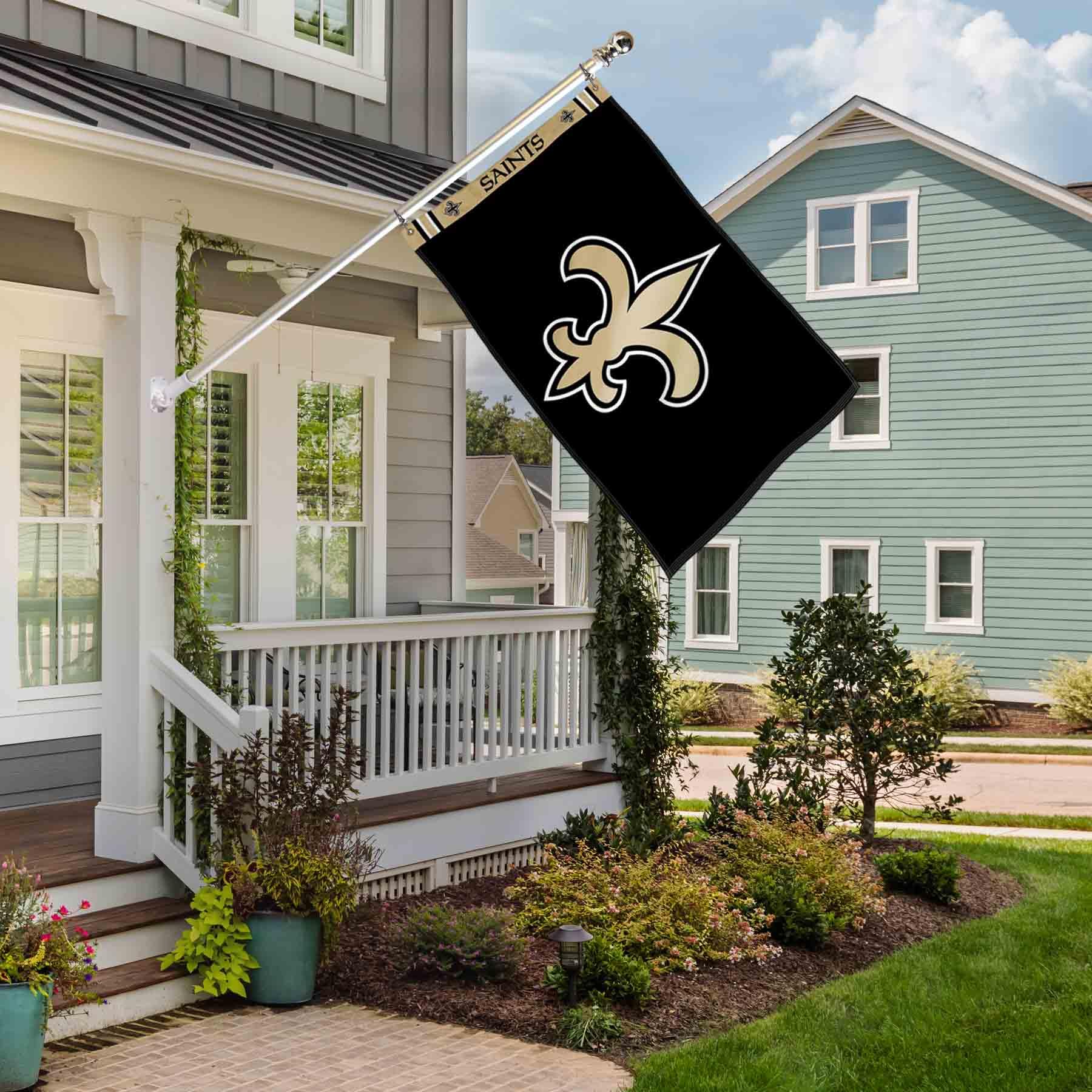 WinCraft New Orleans Saints Printed Header 3x5 Foot Banner Flag - Sports Collectibles, Sports Memorabilia, Sports Fan Shop, Sports Gifts