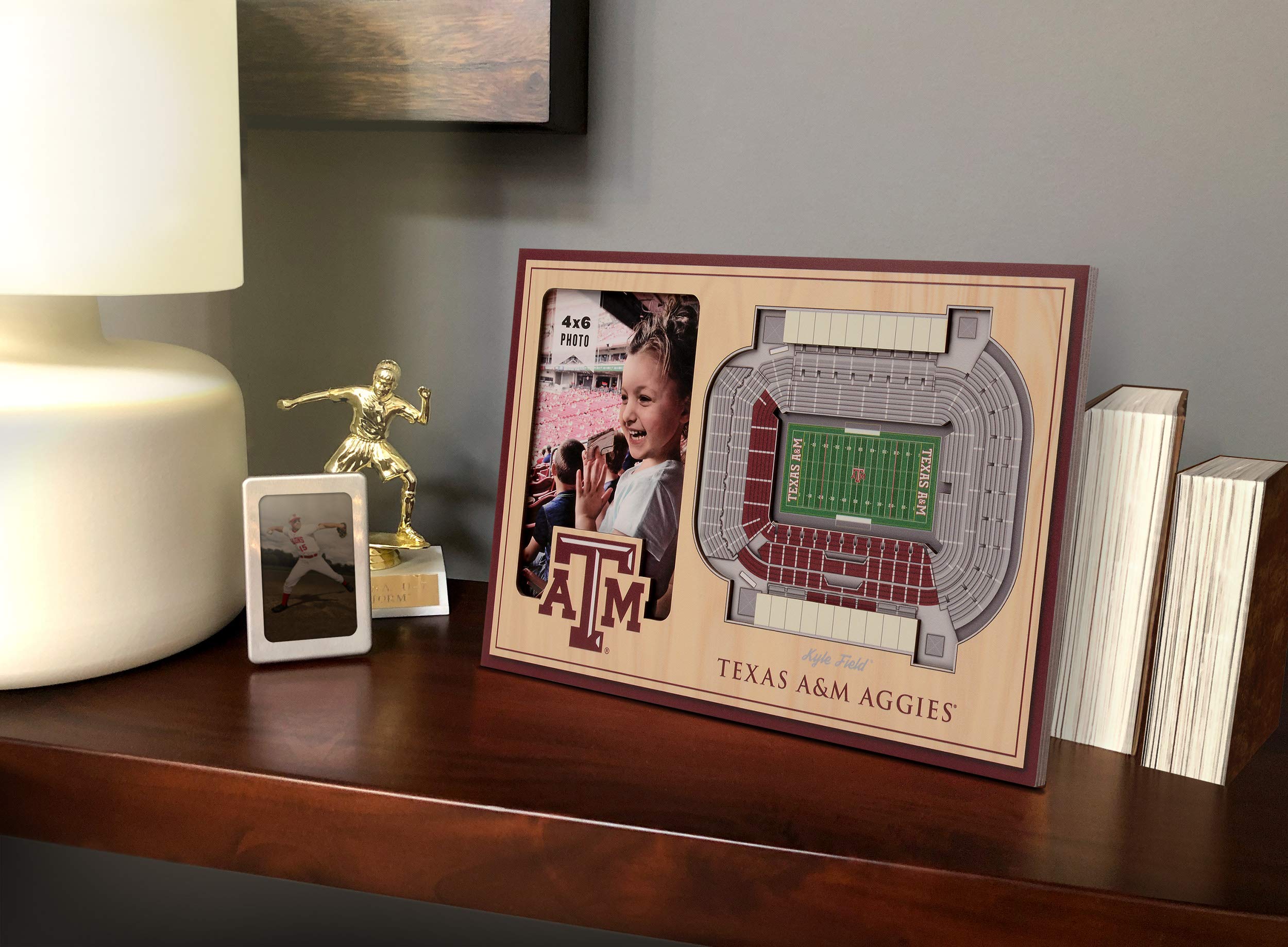 YouTheFan NCAA Texas A&M Aggies 3D StadiumView Picture Frame - Kyle Field 12" x 8" - Sports Collectibles, Sports Memorabilia, Sports Fan Shop, Sports Gifts
