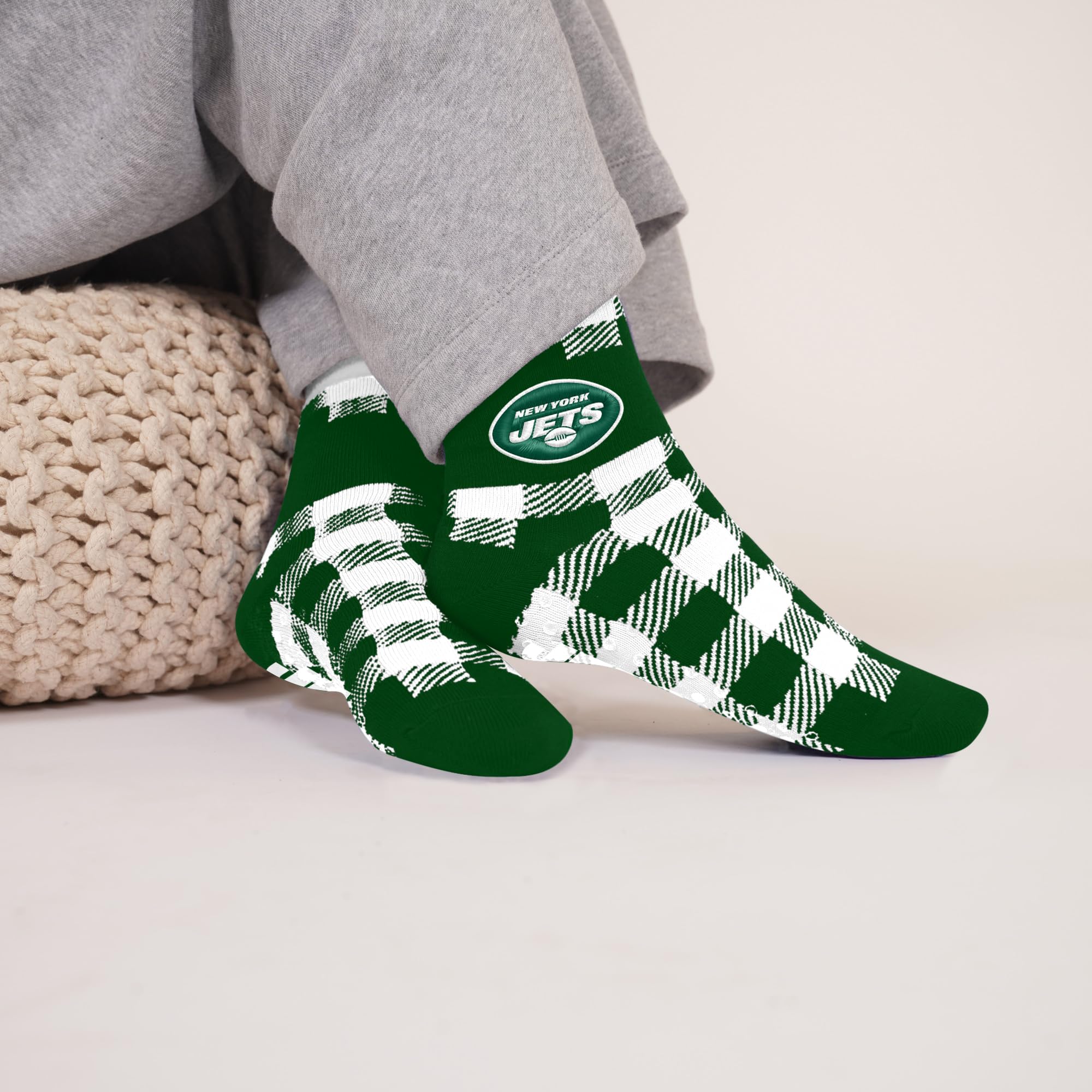 For Bare Feet NFL NEW YORK JETS Cozy Buff Plush Cabin Sock Team Color OSFM - Sports Gifts, Sports Memorabilia, Sports Collectibles, Fan Shop