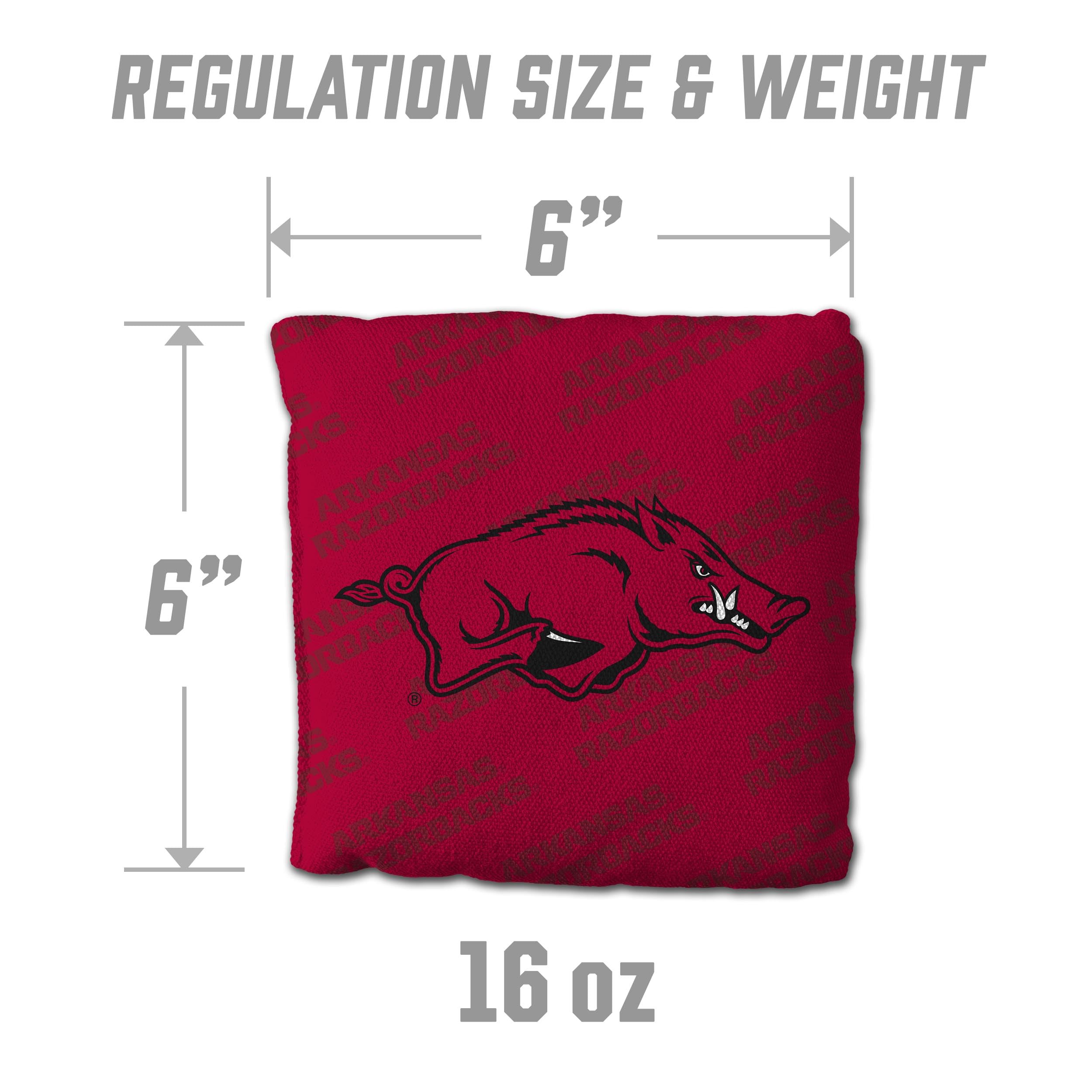 YouTheFan NCAA Arkansas Razorbacks Cornhole Bags - 4PK - Red - Sports Collectibles, Sports Memorabilia, Sports Fan Shop, Sports Gifts
