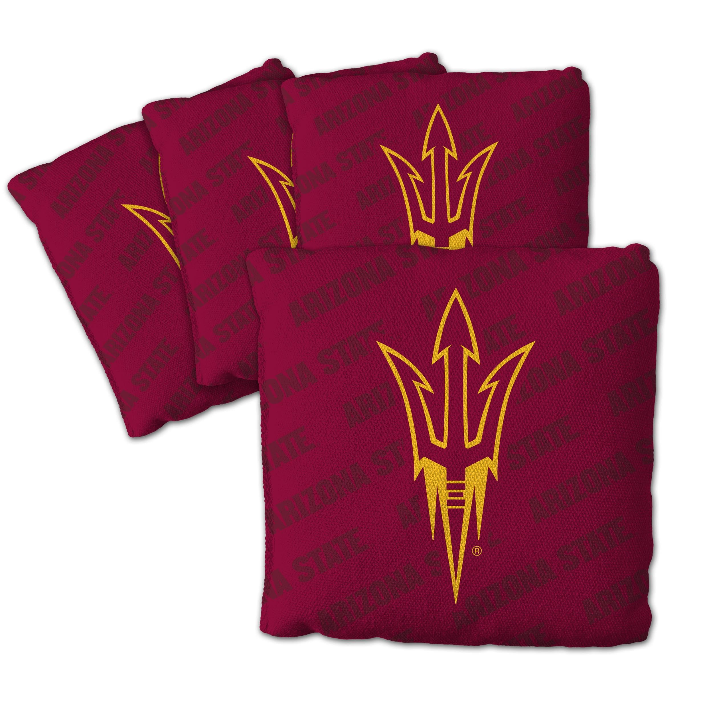YouTheFan NCAA Arizona State Sun Devils Cornhole Bags - 4PK - Maroon - Sports Collectibles, Sports Memorabilia, Sports Fan Shop, Sports Gifts