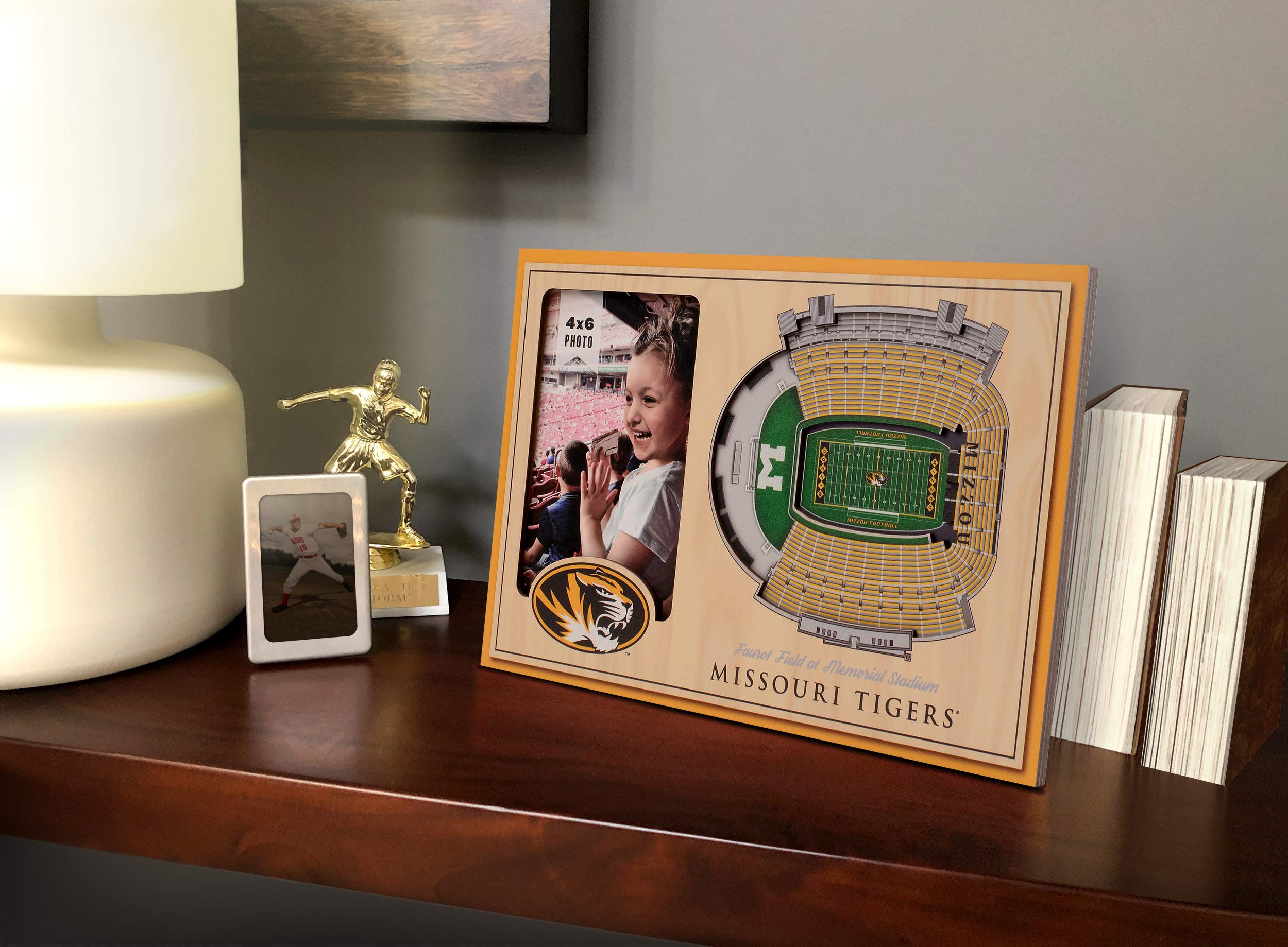 YouTheFan NCAA Missouri Tigers 3D StadiumView Picture Frame - Faurot Field at Memorial Stadium - Sports Collectibles, Sports Memorabilia, Sports Fan Shop, Sports Gifts