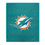 Pegasus Sports NFL Echo Team Wordmark Plush Blanket- Miami Dolphins Team Color 60x70 - Sports Gifts, Sports Memorabilia, Sports Collectibles, Fan Shop
