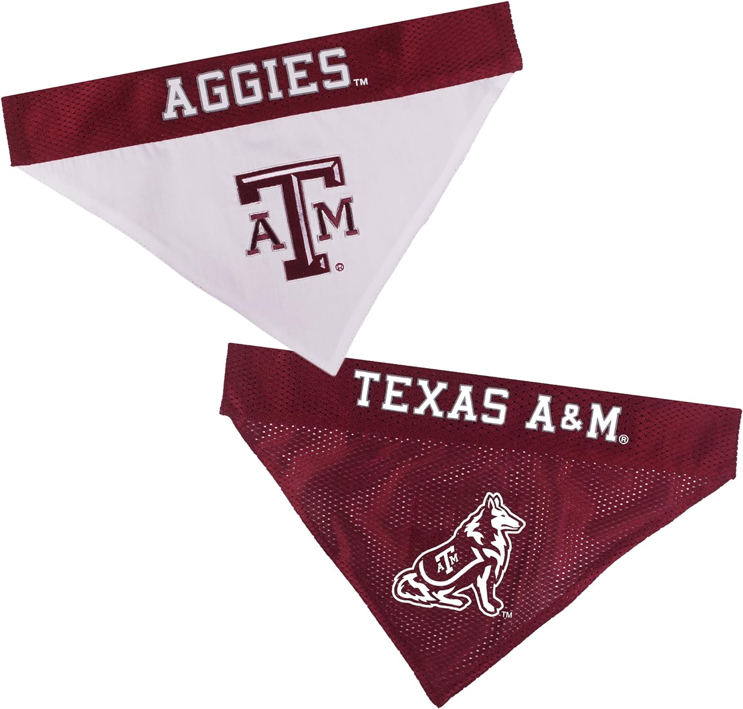 Texas A&M Reversible Bandana Pets First - Sports Collectibles, Sports Memorabilia, Sports Fan Shop, Sports Gifts
