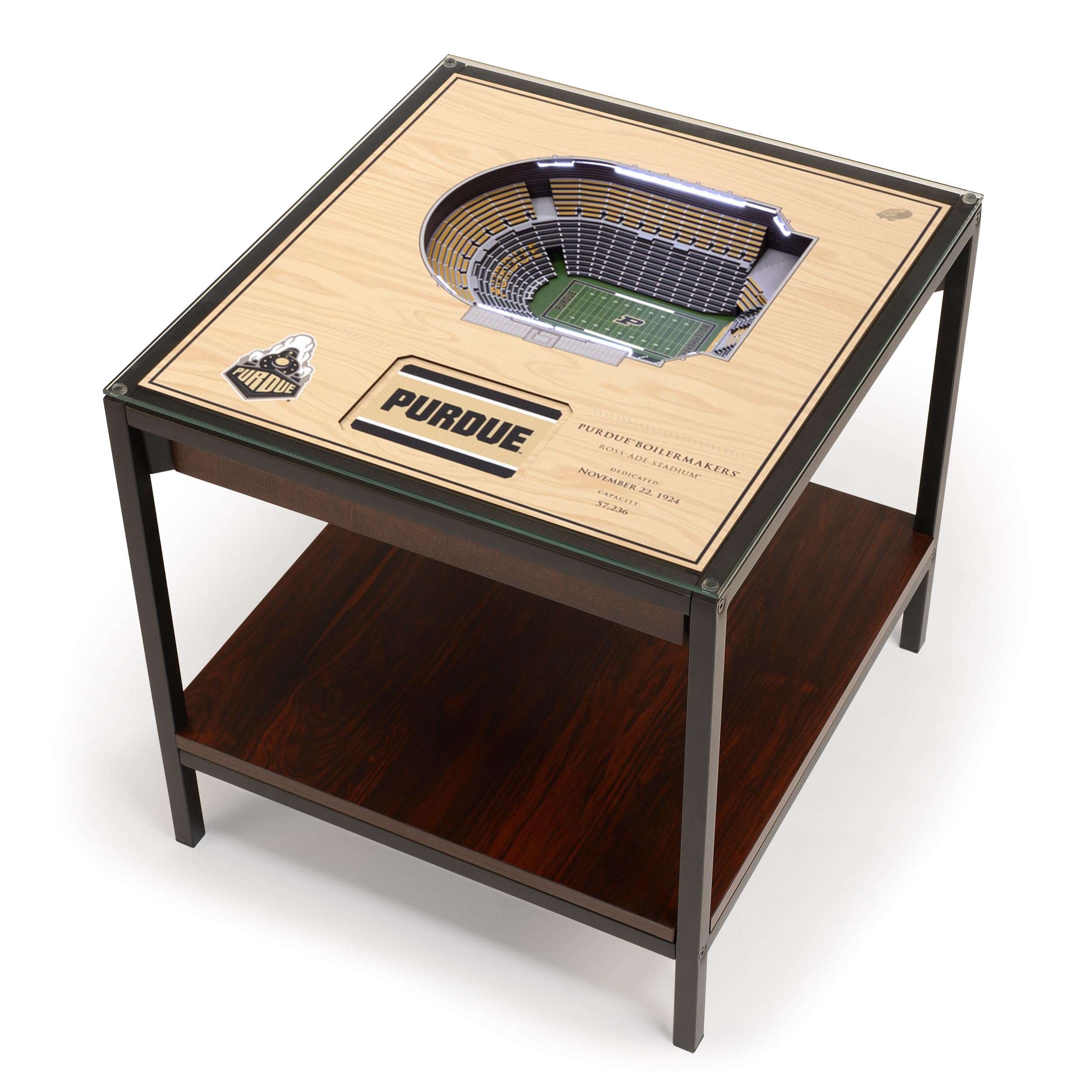 YouTheFan NCAA Purdue Boilermakers 25-Layer StadiumViews Lighted End Table - Rose-Ade Stadium - Sports Collectibles, Sports Memorabilia, Sports Fan Shop, Sports Gifts