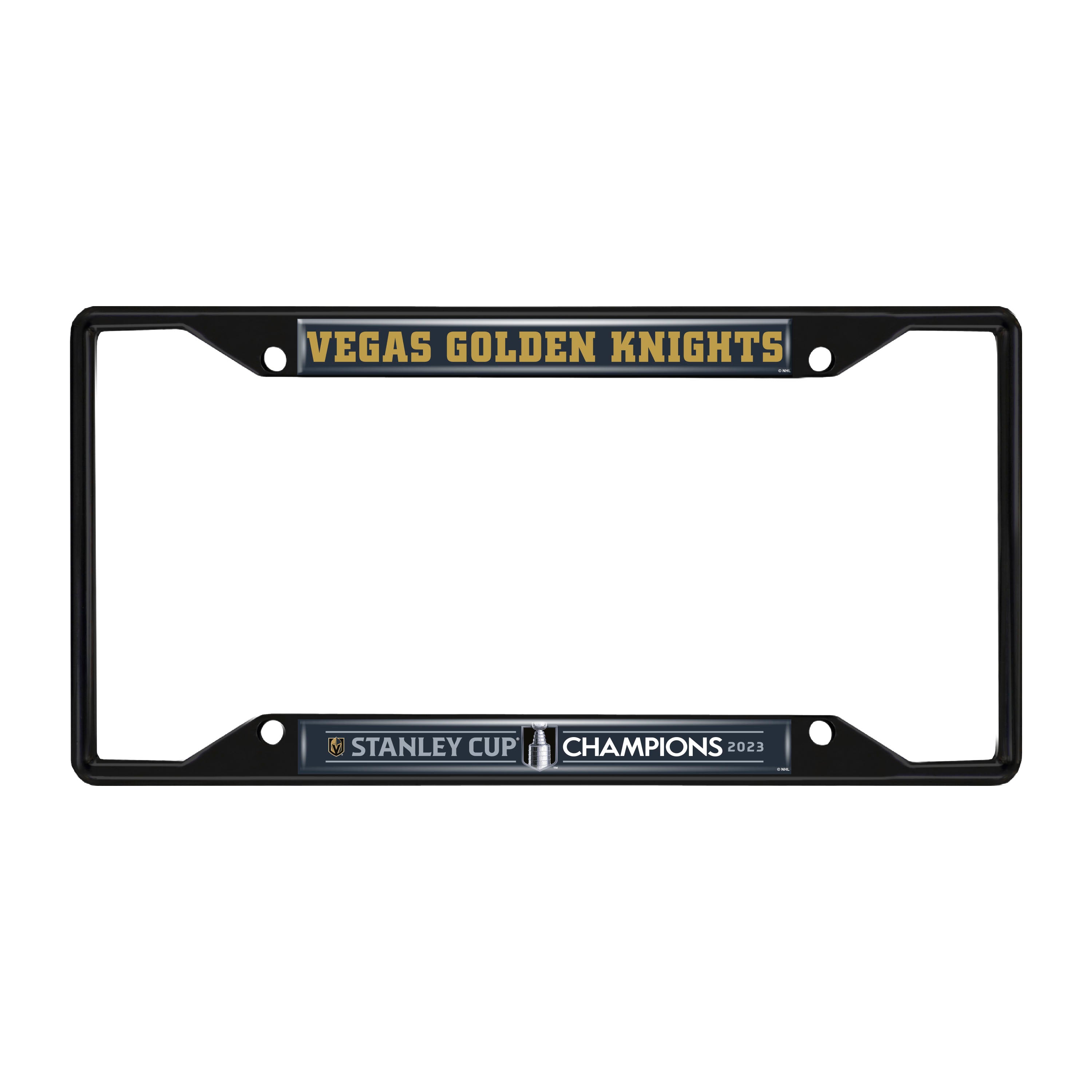 Las Vegas Golden Knights 2023 Stanley Cup Chrome License Plate Frame