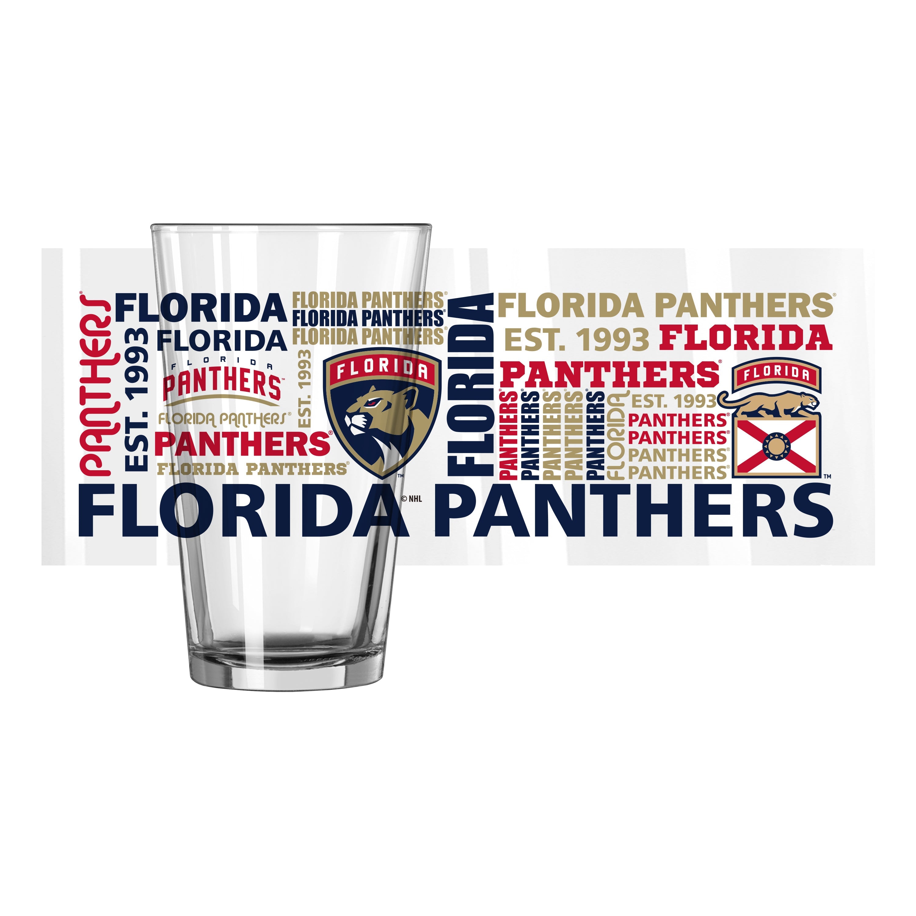 Florida Panthers 16oz Spirit Pint Glass - Sports Gifts, Sports Memorabilia, Sports Collectibles, Fan Shop