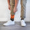 For Bare Feet NFL CINCINNATI BENGALS Elevate Premium Dress Crew Sock Team Color Large - Sports Gifts, Sports Memorabilia, Sports Collectibles, Fan Shop