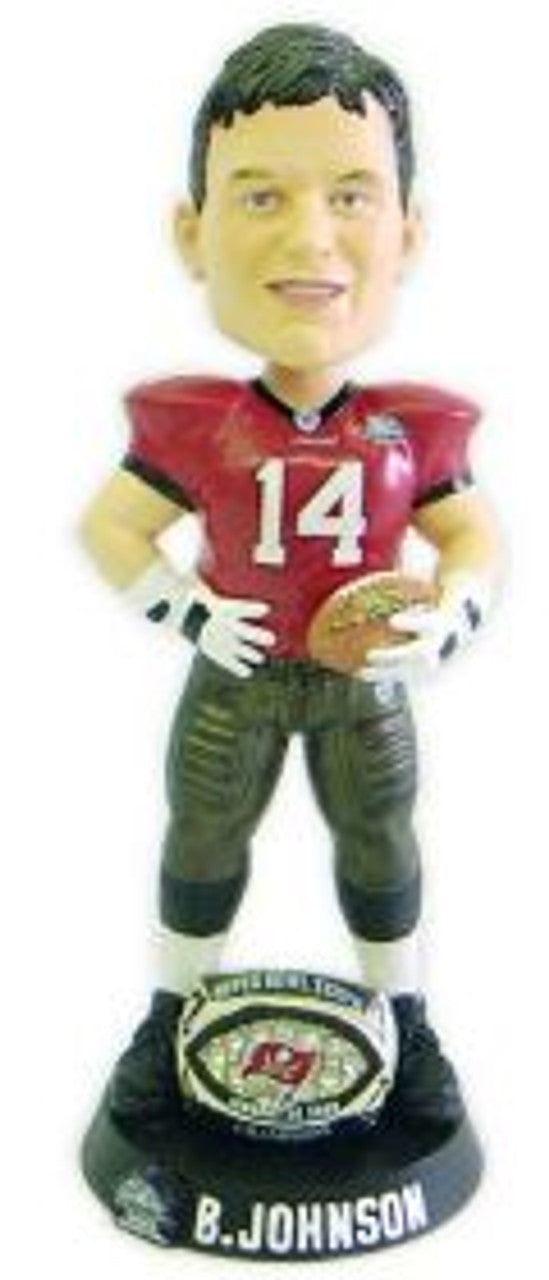 Tampa Bay Buccaneers Brad Johnson Super Bowl 37 Ring Forever Collectibles Bobblehead CO - Sports Collectibles, Sports Memorabilia, Sports Fan Shop, Sports Gifts