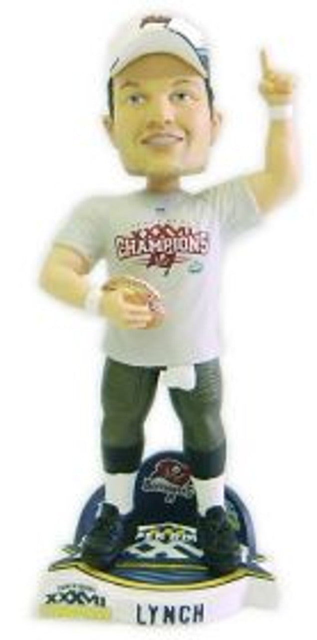 Tampa Bay Buccaneers John Lynch Super Bowl Champ Cap Forever Collectibles Bobblehead CO - Sports Collectibles, Sports Memorabilia, Sports Fan Shop, Sports Gifts