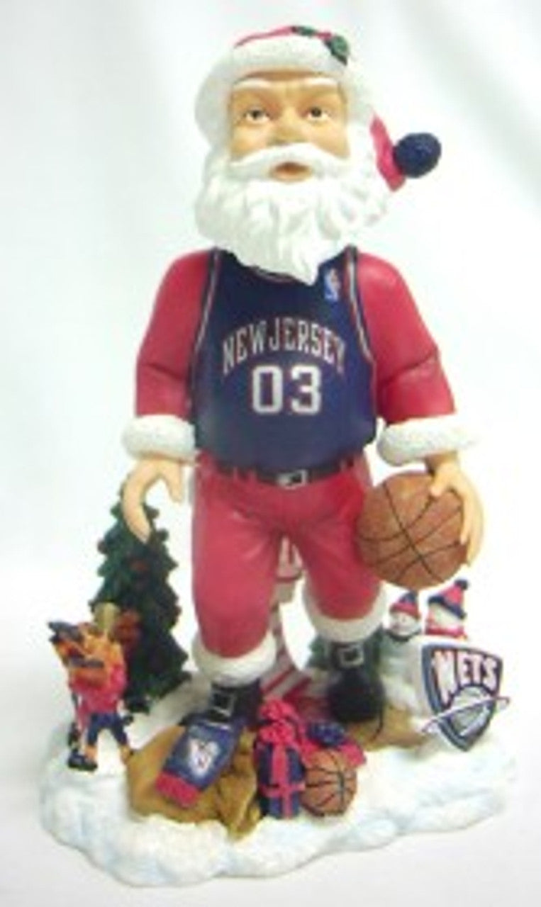 New Jersey Nets Santa Forever Collectibles Bobblehead CO - Sports Collectibles, Sports Memorabilia, Sports Fan Shop, Sports Gifts
